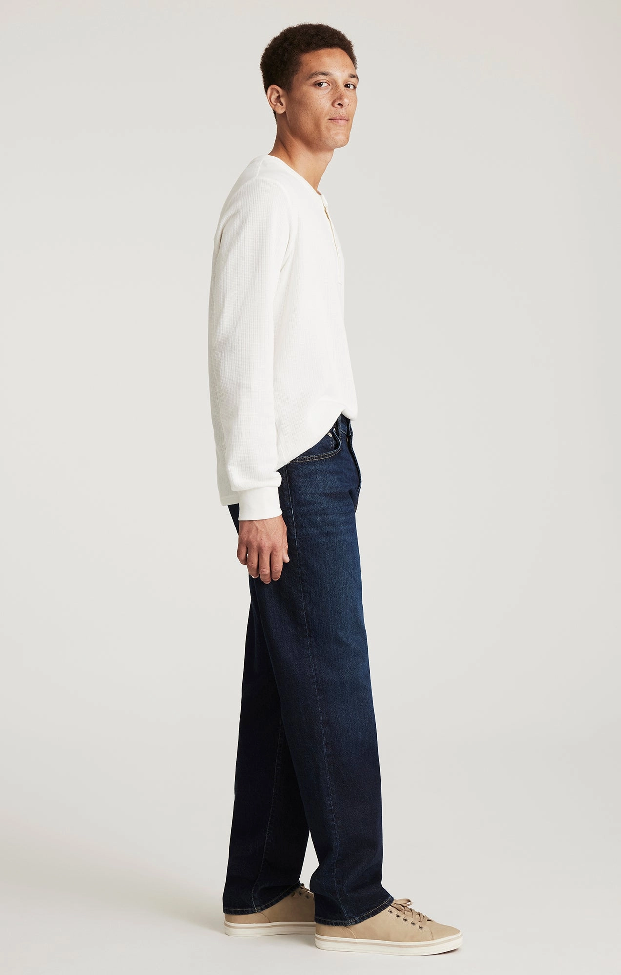 Casual Student Outfit Affordable Durable MARCEL LOOSE STRAIGHT LEG IN DEEP BRUSHED CLASSIC BLUE