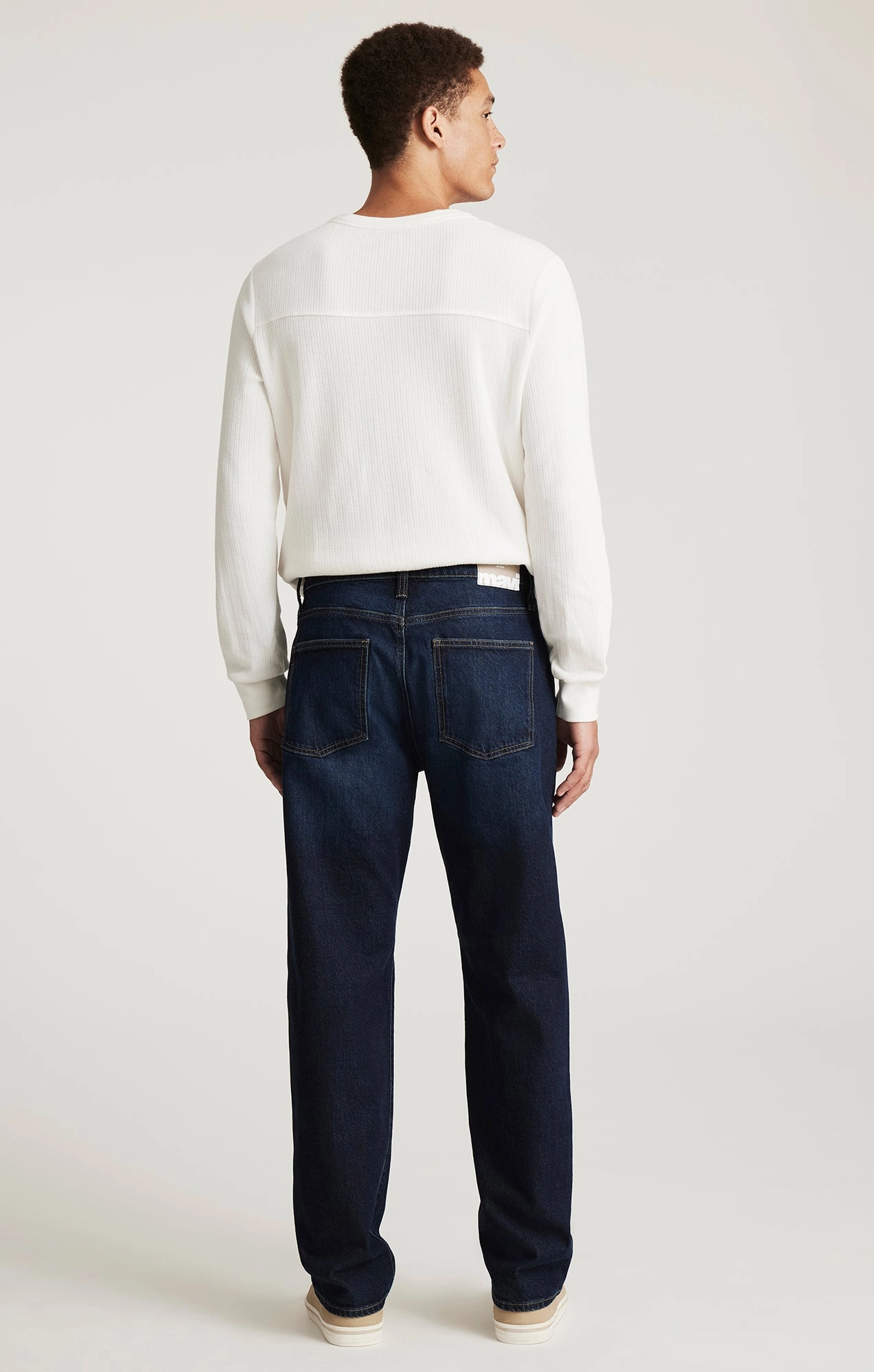 Everyday Confidence MARCEL LOOSE STRAIGHT LEG IN DEEP BRUSHED CLASSIC BLUE