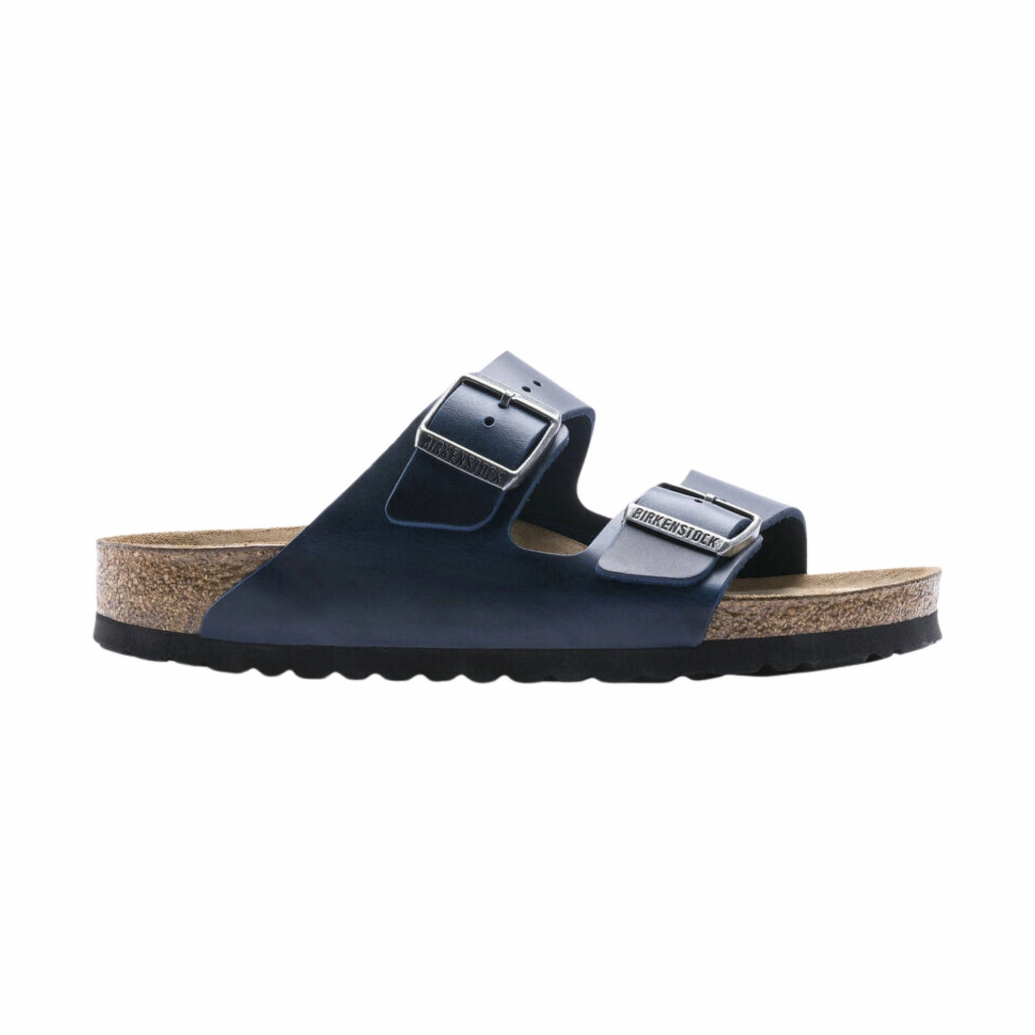 Brikenstock Arizona Soft Footbed Sandal - Oiled Leather Blue Daily Wear