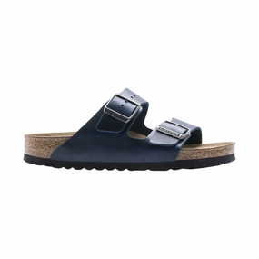 Brikenstock Arizona Soft Footbed Sandal - Oiled Leather Blue Morning Light Joint Ease