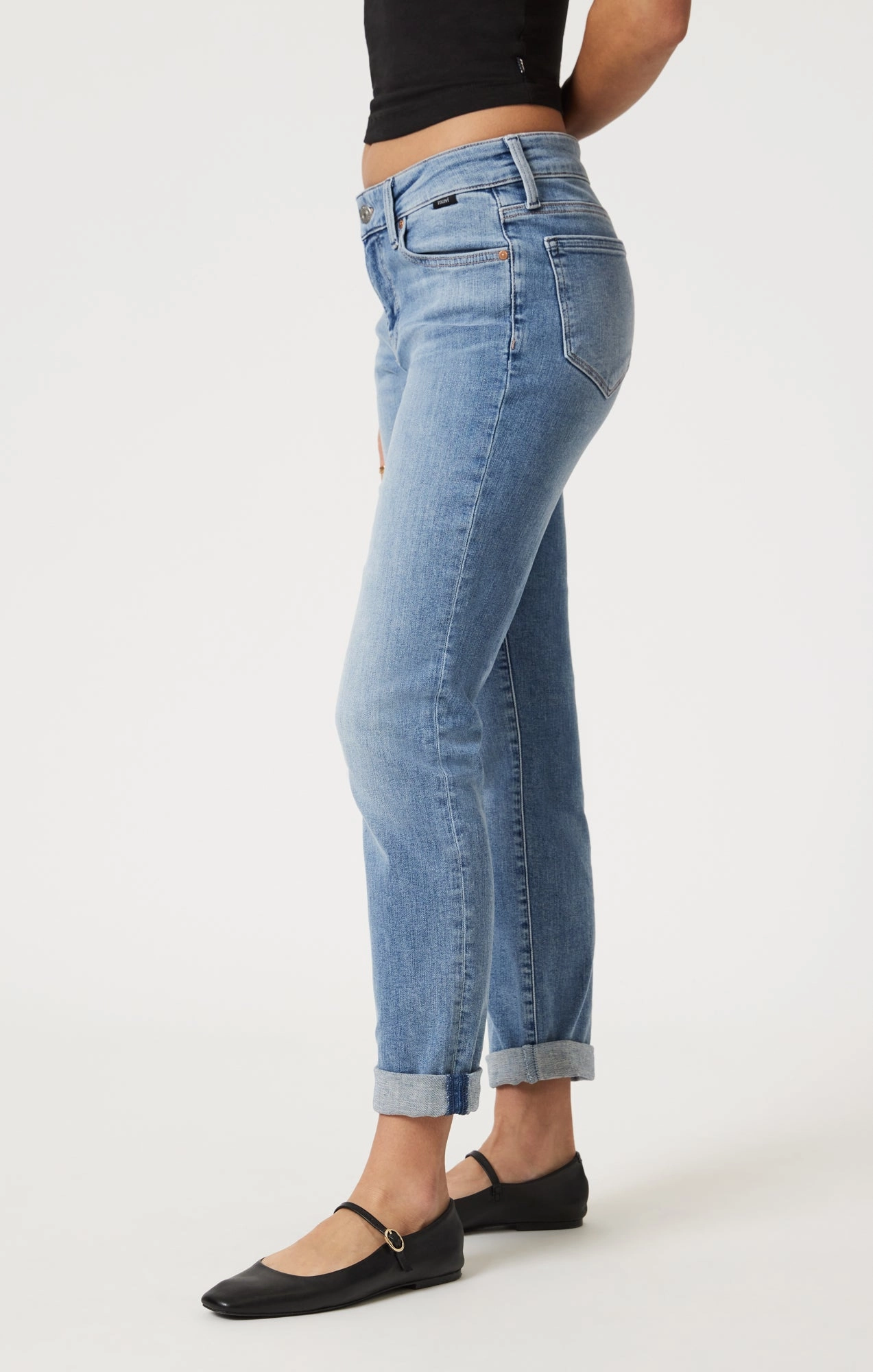 Shopping Day Slim EMMA SLIM BOYFRIEND IN LIGHT BRUSHED FLEX BLUE