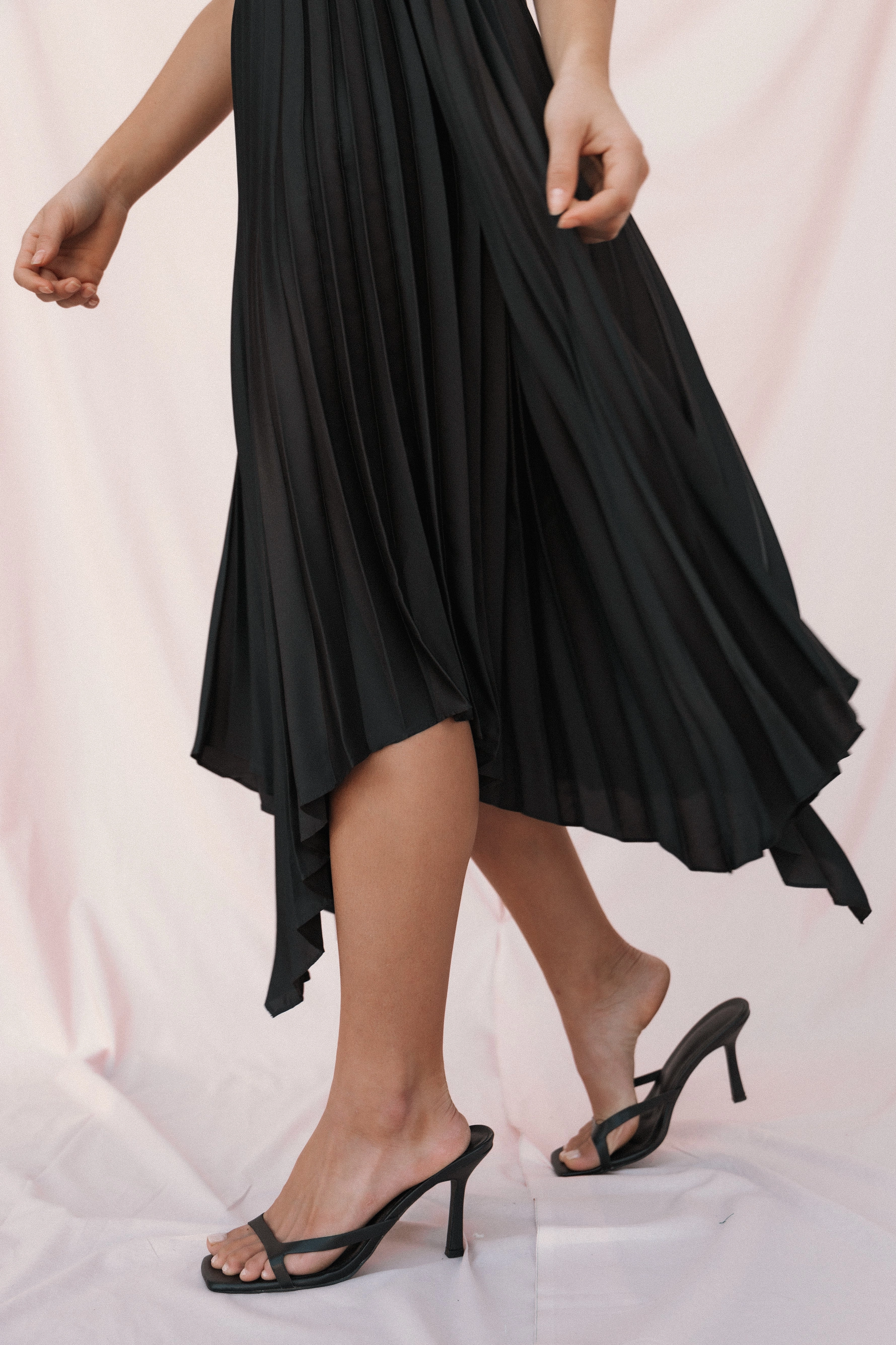 Vikki Dress - Black Work-to-Play Wear Light Silhouette