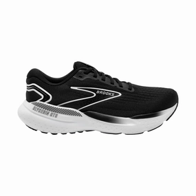 Structured Shoe Brooks Women's Glycerin GTS 21 Road Running Shoes - Black/Grey/White
