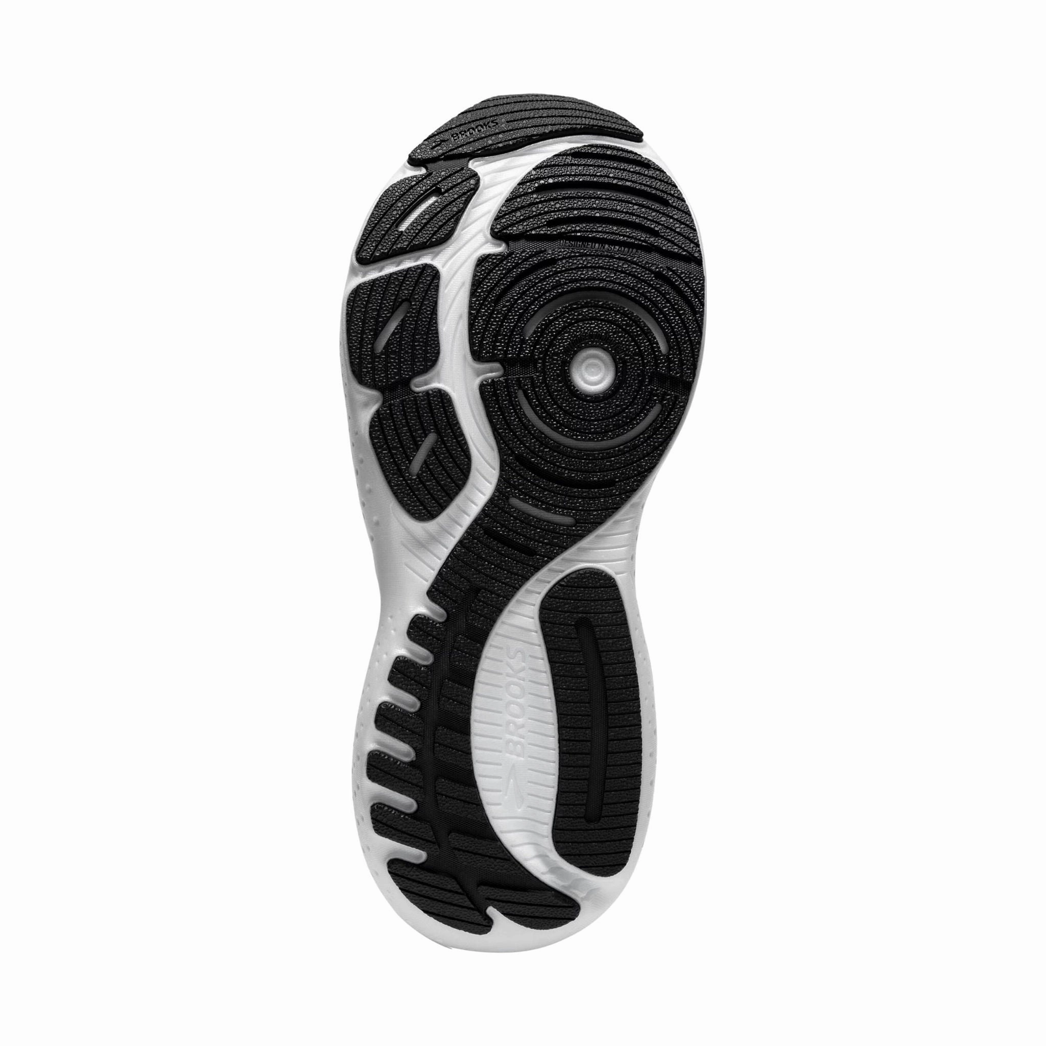 Brooks Women's Glycerin GTS 21 Road Running Shoes - Black/Grey/White TPR Outsole