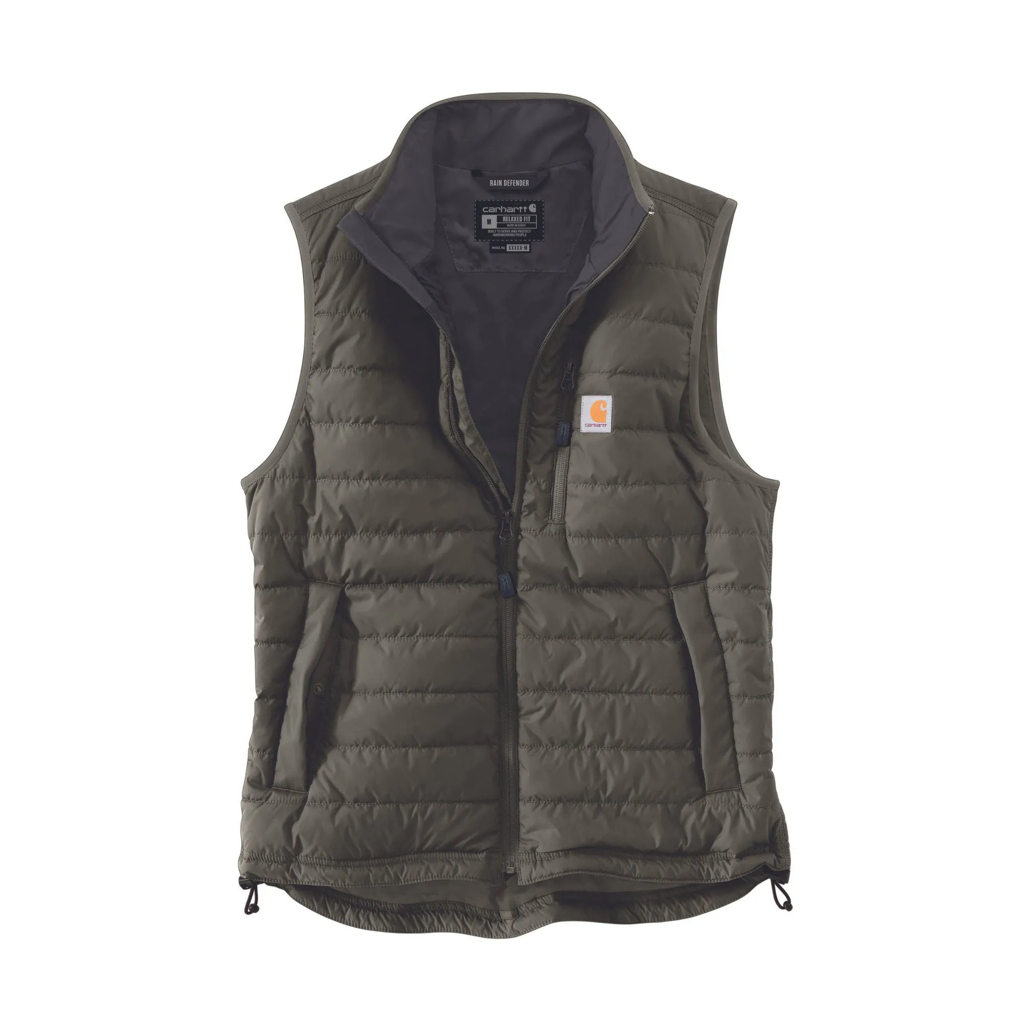 Carhartt Men's Rain Defender Relaxed Fit Lightweight Insulated Vest - Moss Odor Control Treatment