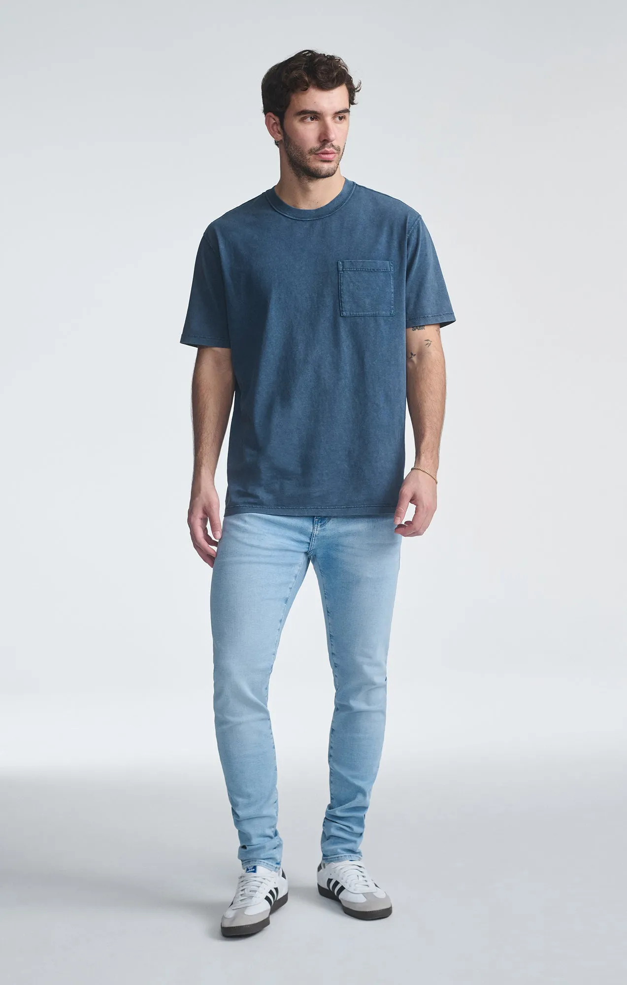 Everyday Fashion Look Collared POCKET T-SHIRT IN INDIA INK