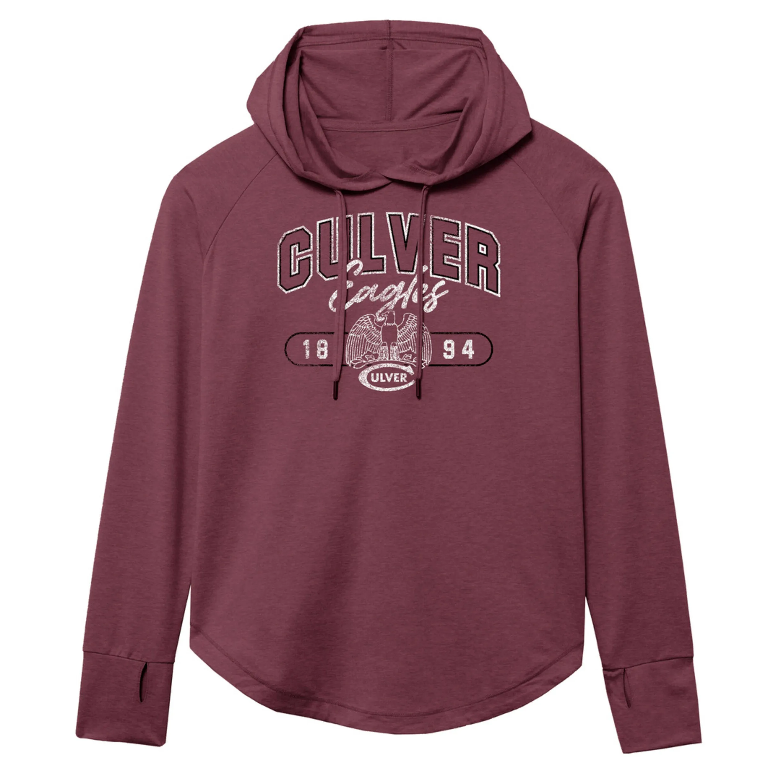 Womens Eagle Swerve Hood - Hawthorn Rose cotton material