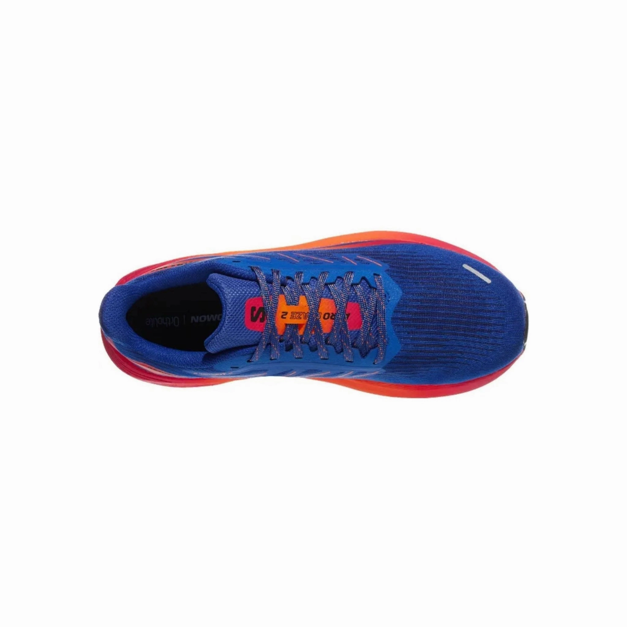 Arch Support Construction Season Ready Salomon Men's Aero Blaze 2 Running Shoes - Dragon Fire/Vivacious/Surf The Web