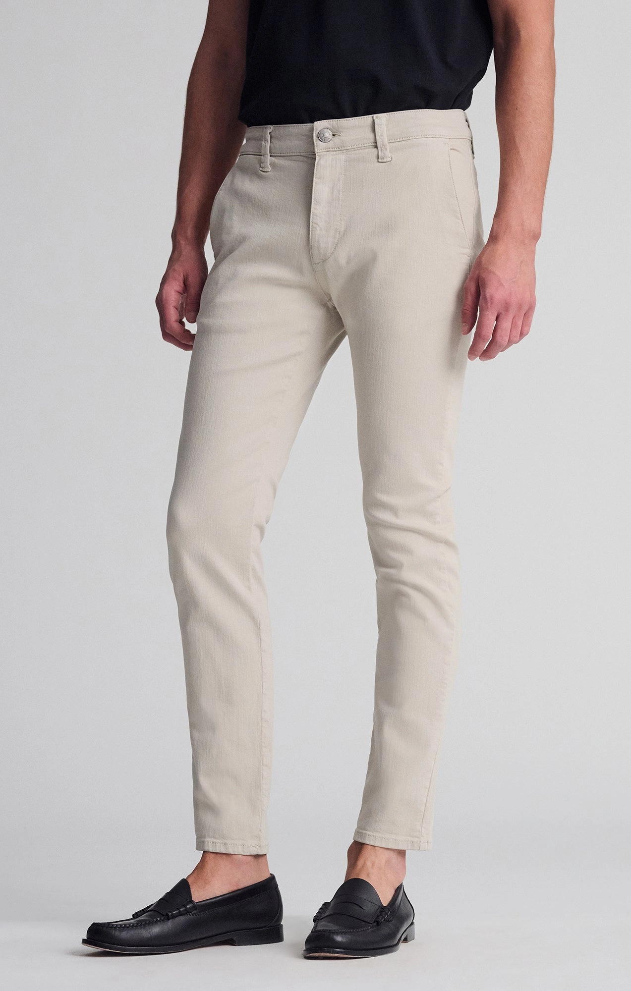 MILTON SLIM STRAIGHT CHINO IN VANILLA LUXE TWILL Commuter Fit