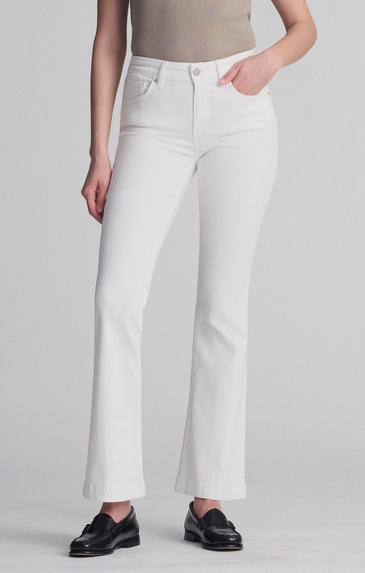 SYDNEY FLARE IN WHITE FEATHER BLUE City Approved Must Have Wear