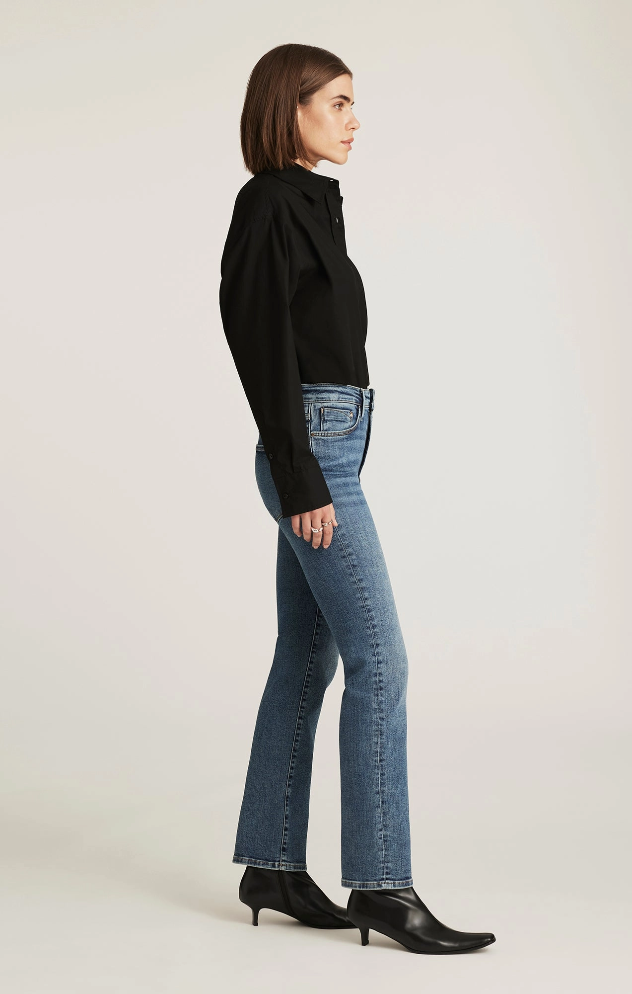 KENDRA STRAIGHT LEG IN MID BRUSHED GOLD PREMIUM City Walk Weekend Warrior