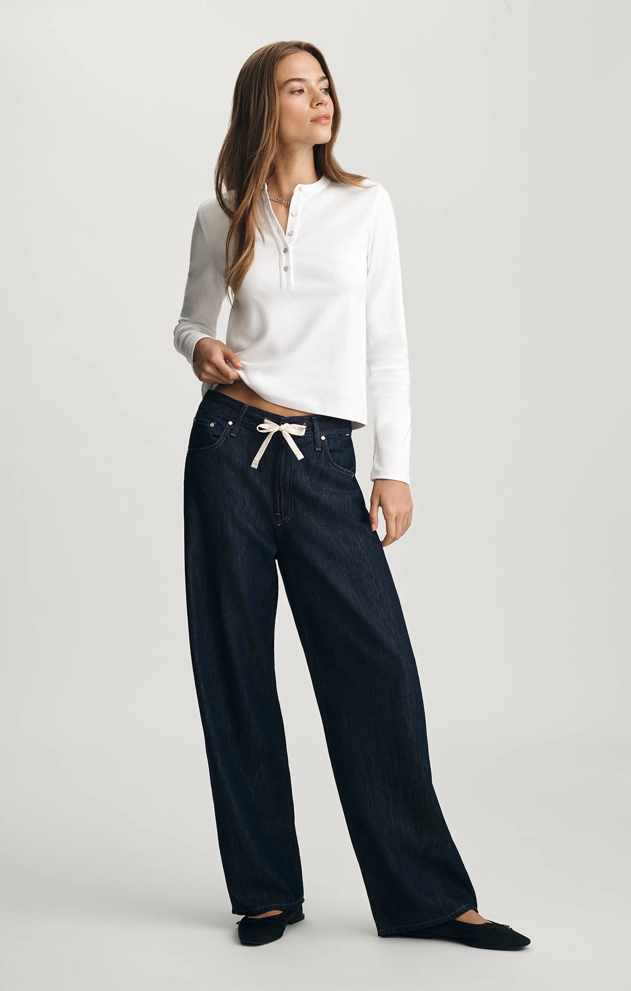 NELLA WIDE LEG IN RINSE WELL BLUE Office Friendly