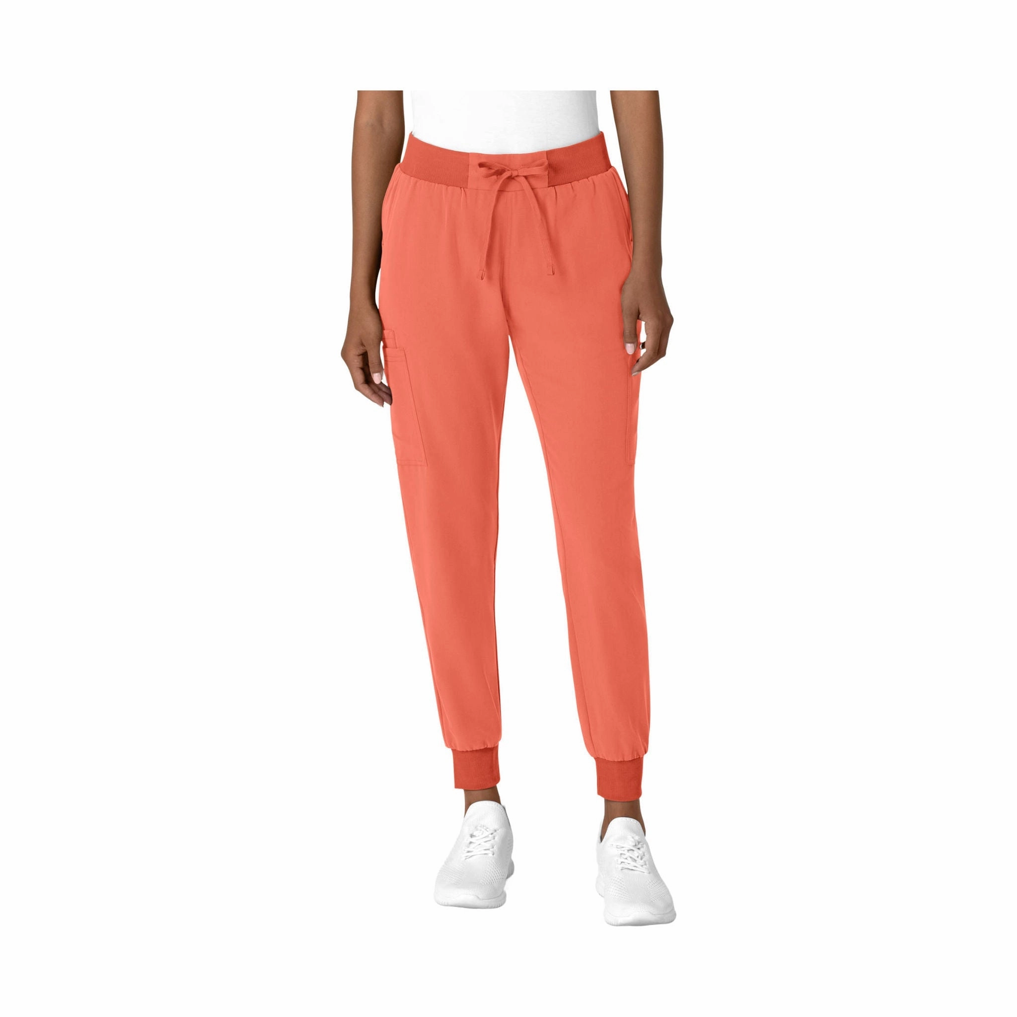 Flexible Knee Panels Wink Women's Jogger Utility Scrub Pant - Sugar Coral