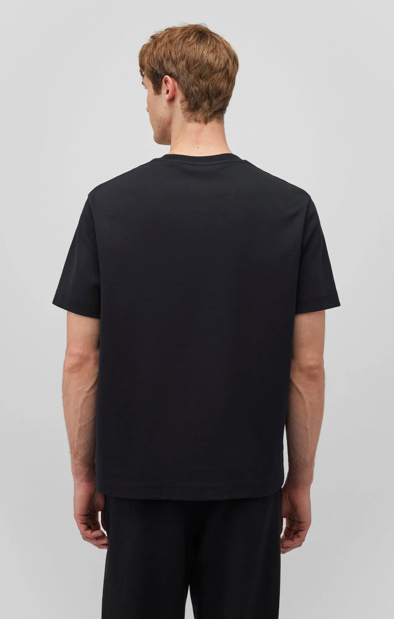 SHORT SLEEVE CREW NECK T-SHIRT IN BLACK All Purpose Wear