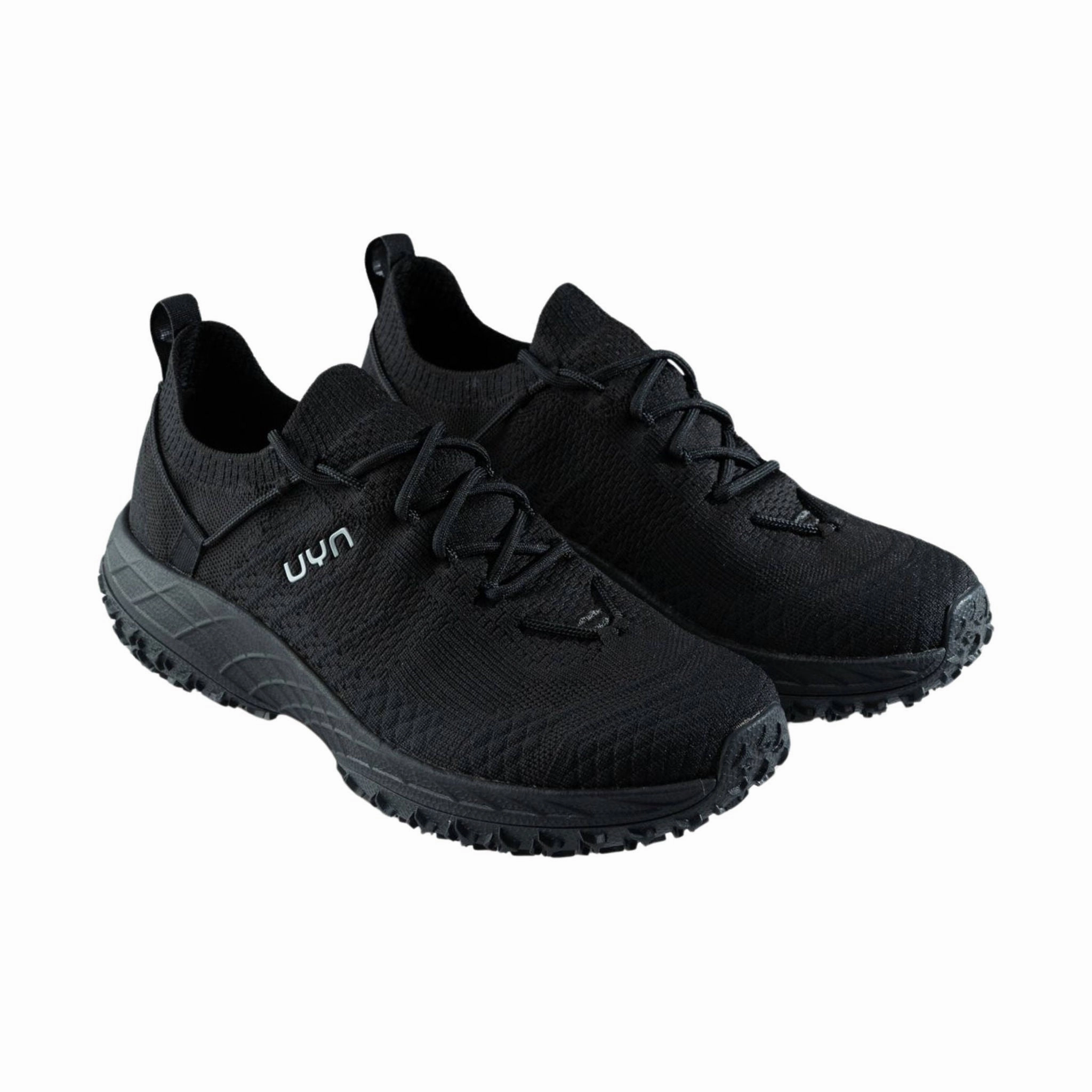 UYN Men's Urban Trail Naked Shoes - Black Microfiber Lining Comfort