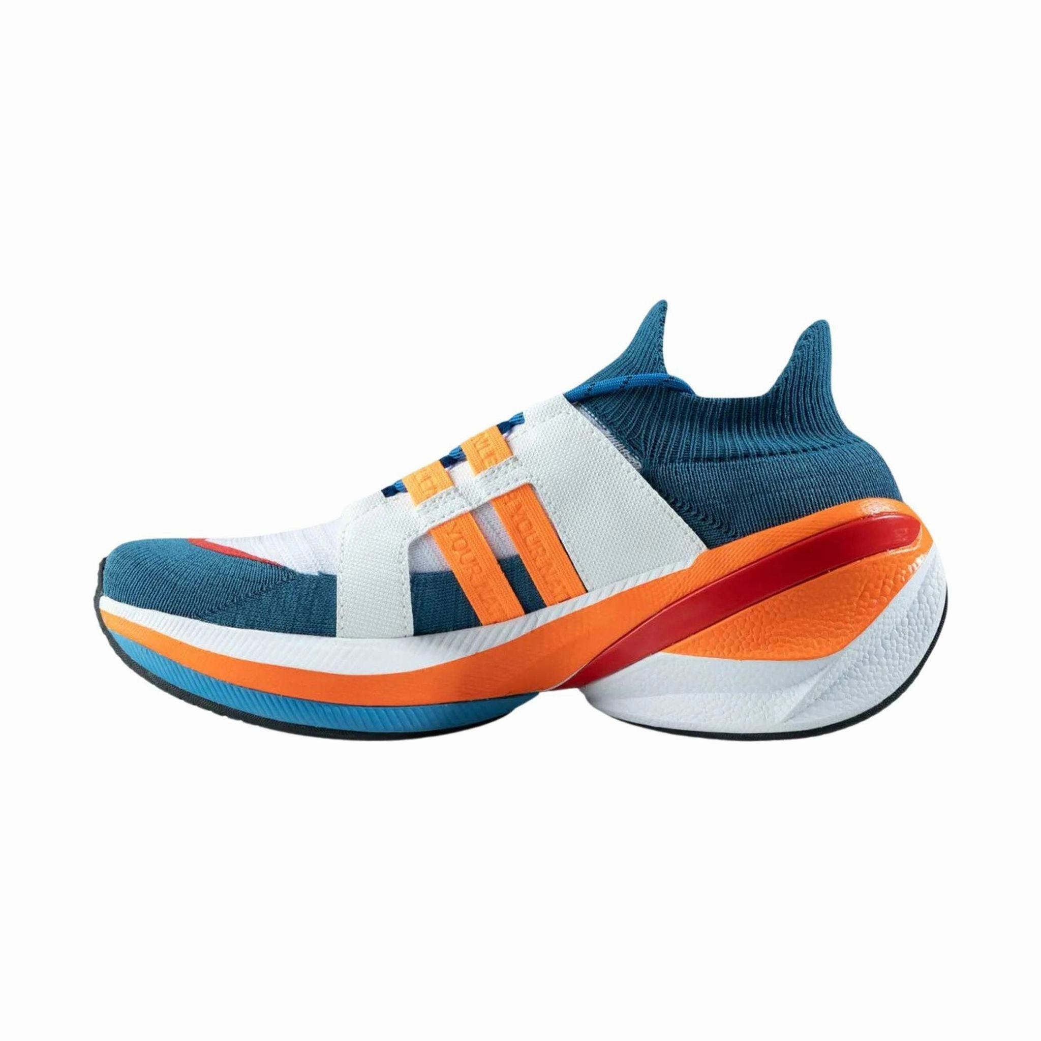 UYN Women's Synapsis Running Shoes - Blue/White/Orange Energy Returning Sole