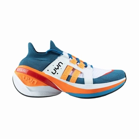 Walking Vibe Dual Density Midsole UYN Women's Synapsis Running Shoes - Blue/White/Orange