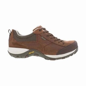 Sporty Vibes Neutral Motion Control Dansko Women's Paisley Waterproof Sneaker - Brown Burnished Suede