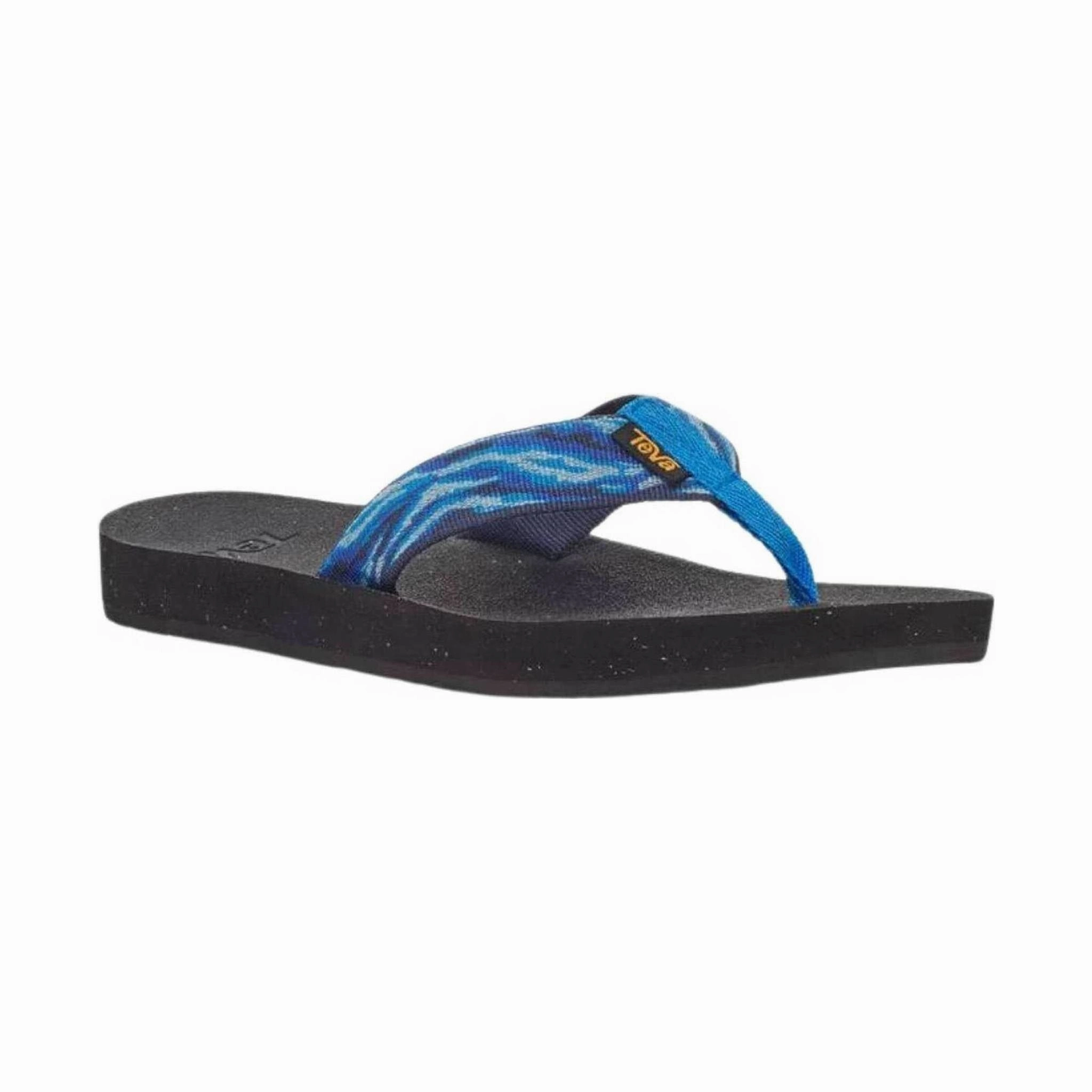 Flexible Midsole Torsional Stability Teva Women's Reflip Flip Flop - Waves Blue