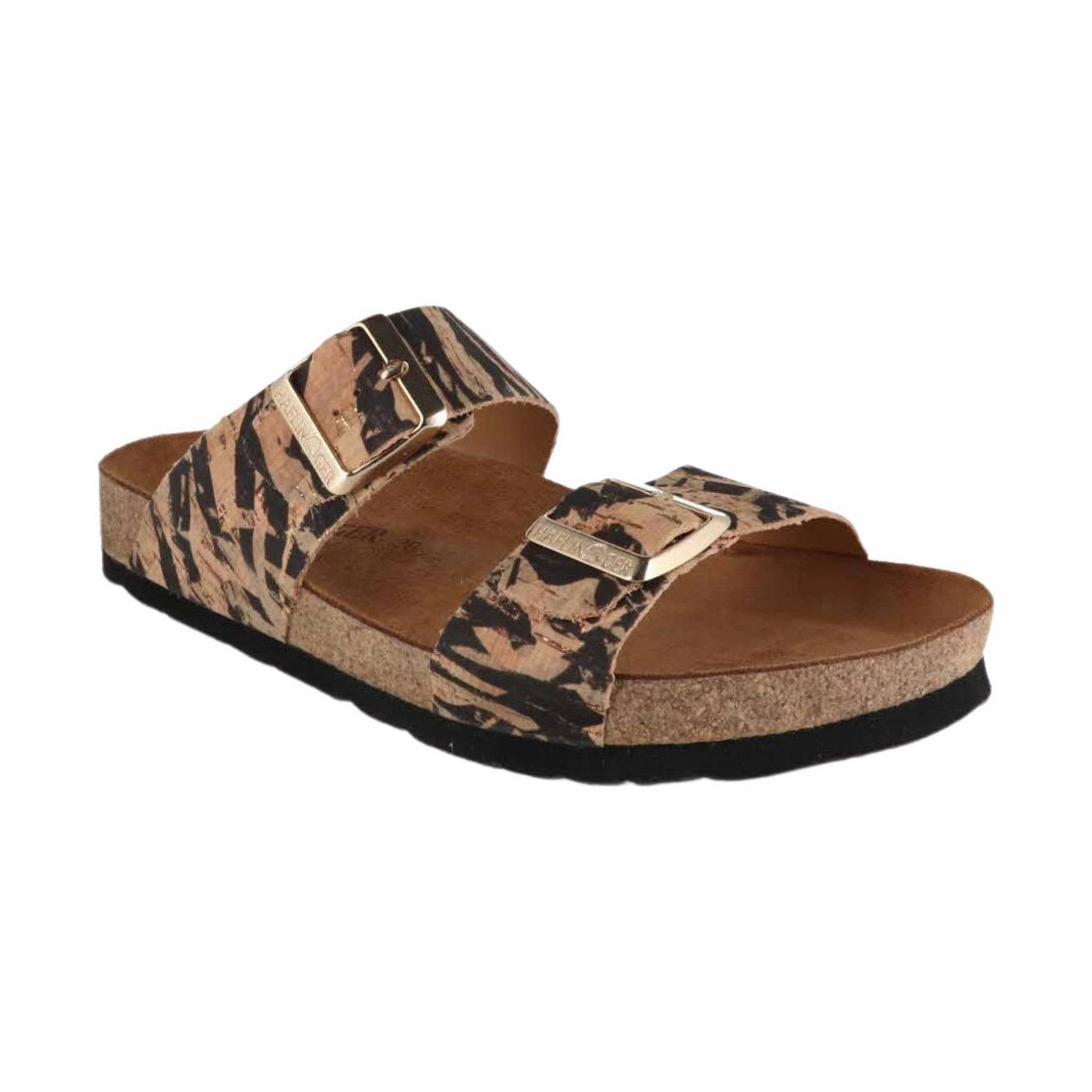 Haflinger Women's Andrea Sandal - Zebra Toe Thong Stay Breezy