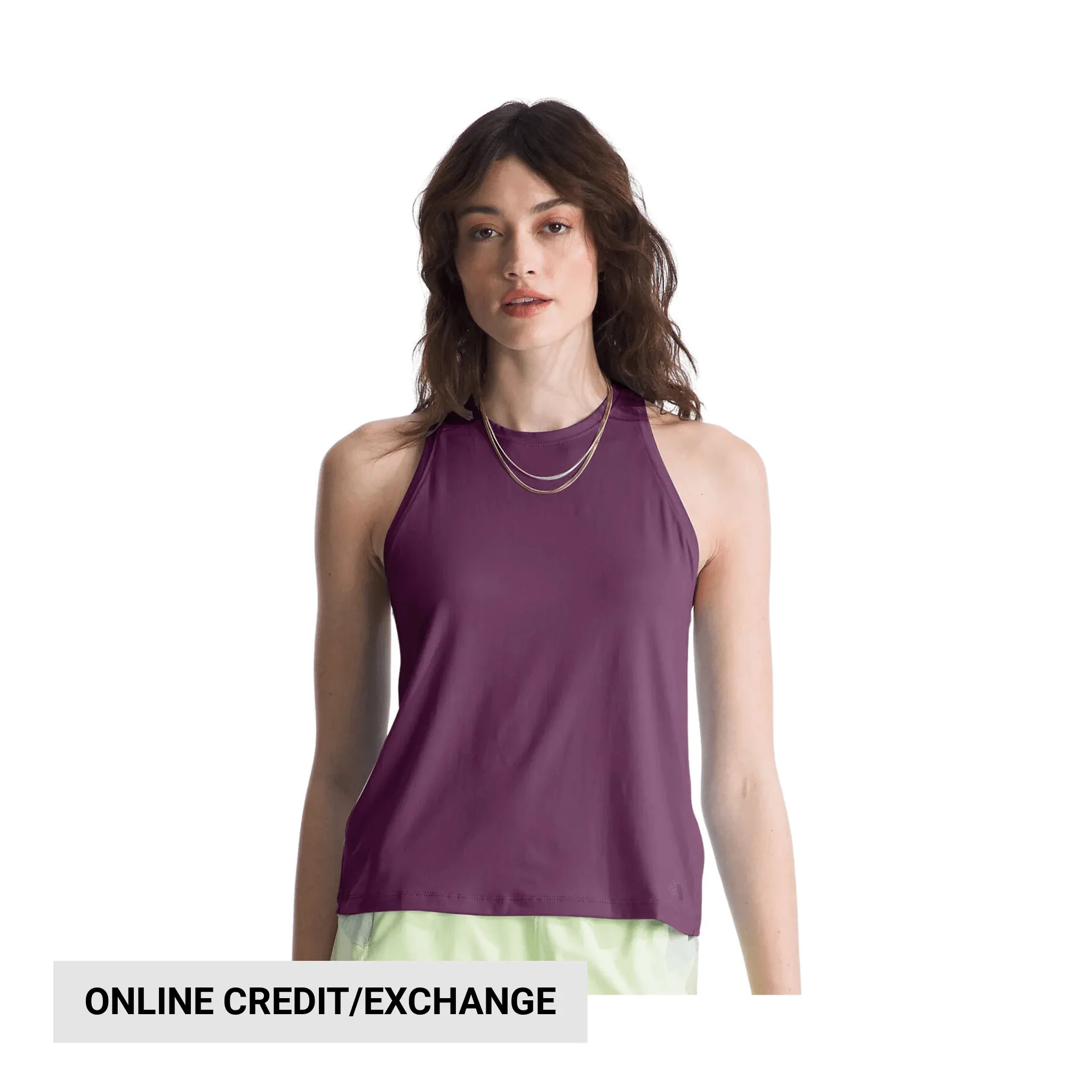 The North Face Women's Dune Sky Tank - Black Currant Purple Unlined Design