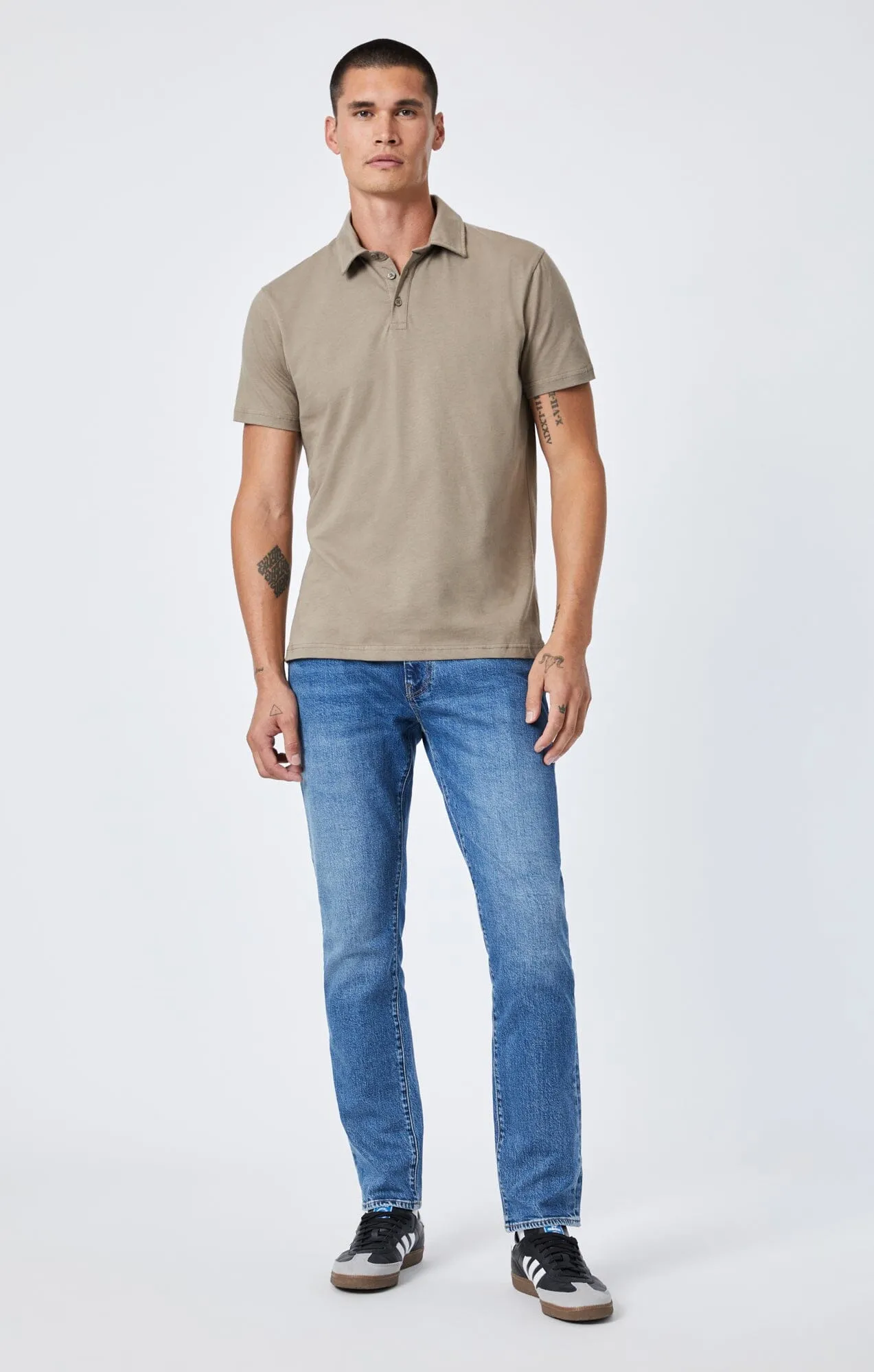 vacation wear Premium Style POLO SHIRT IN WALNUT
