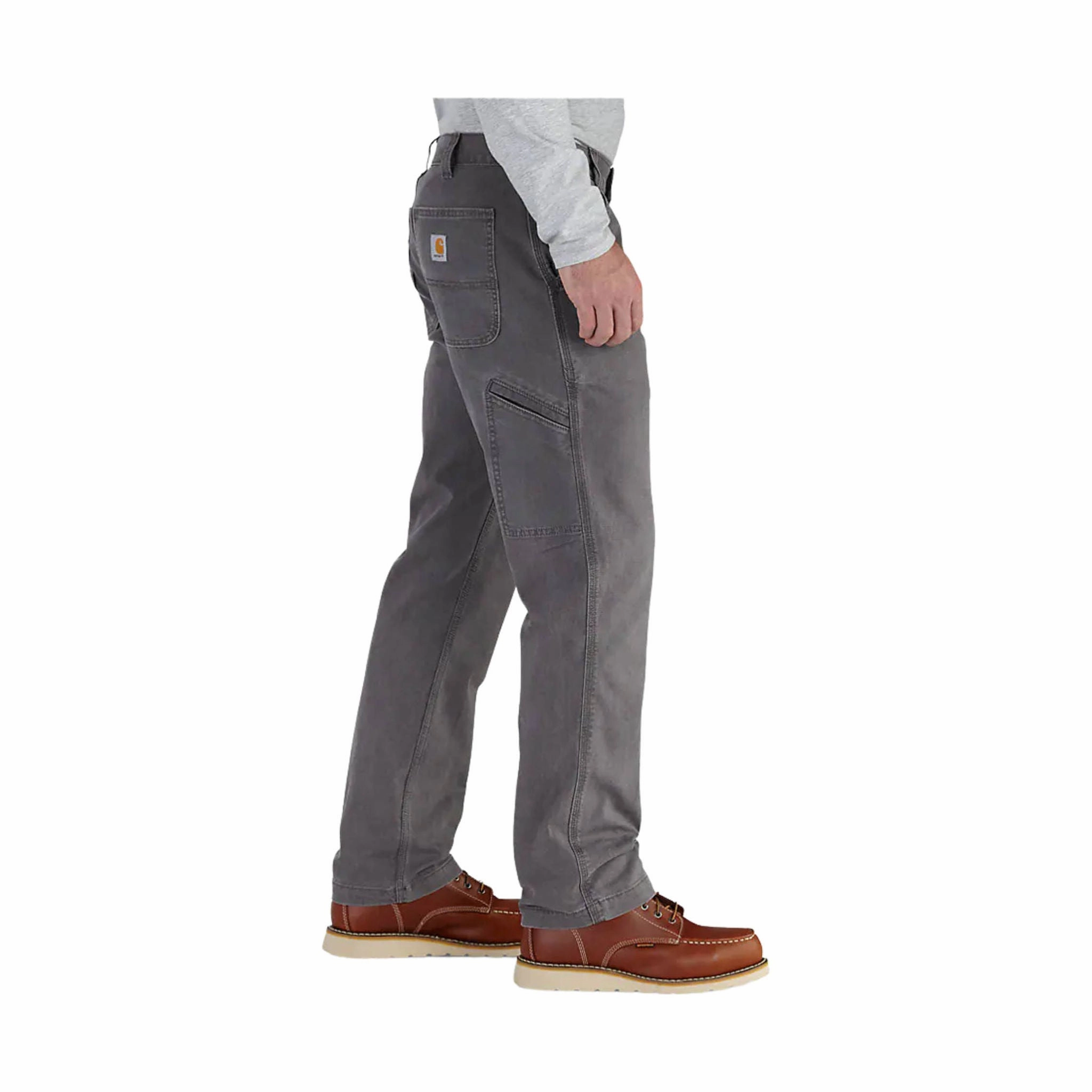Carhartt Men's Rugged Flex? Rigby Relaxed Fit Pant - Gravel Wide-leg cut Comfortable Wear