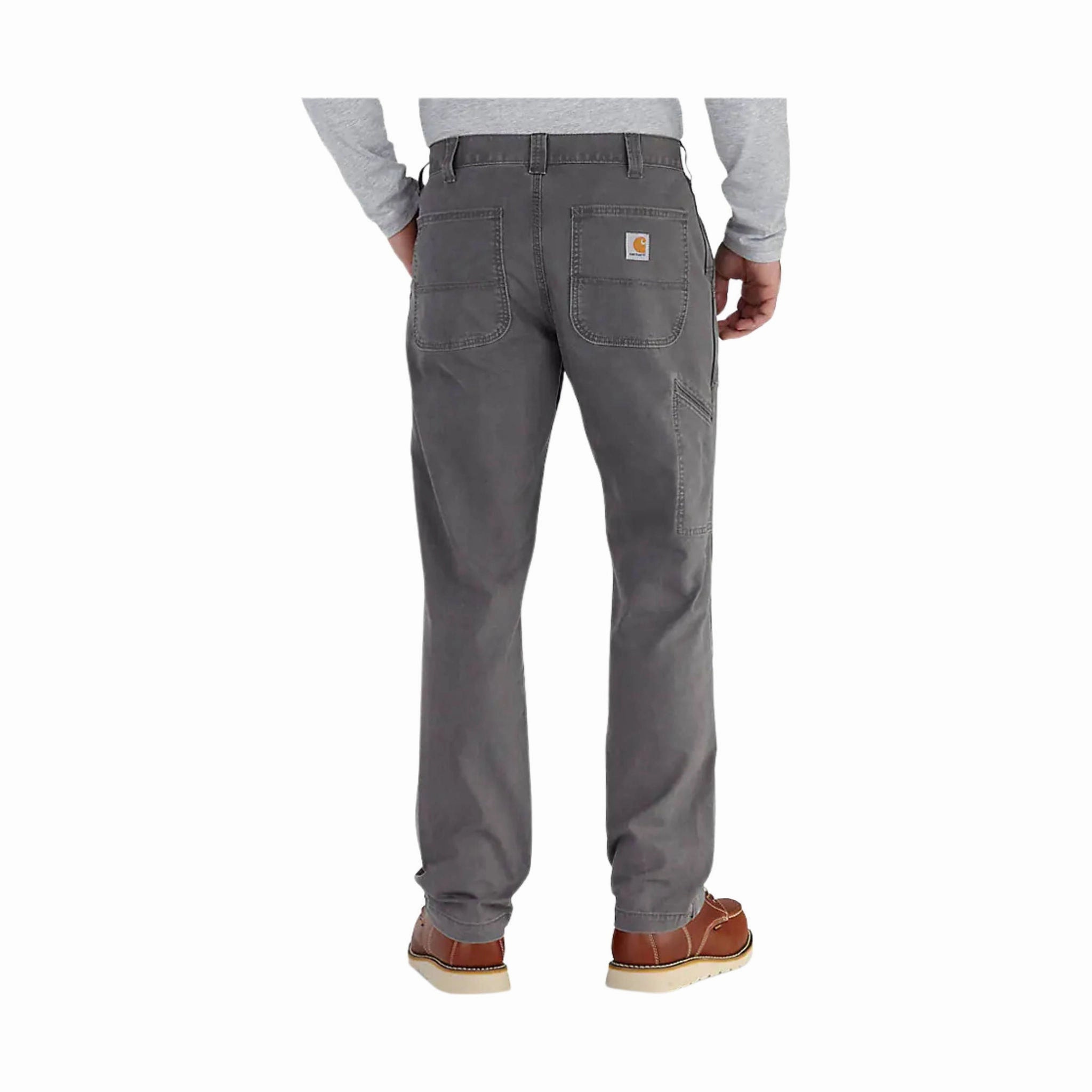 Odor Resistant Treatment Smooth zipper closure Carhartt Men's Rugged Flex? Rigby Relaxed Fit Pant - Gravel