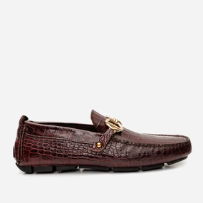 Bounce Back The Pisa Burgundy Leather Bit Drive Loafer Men Shoe