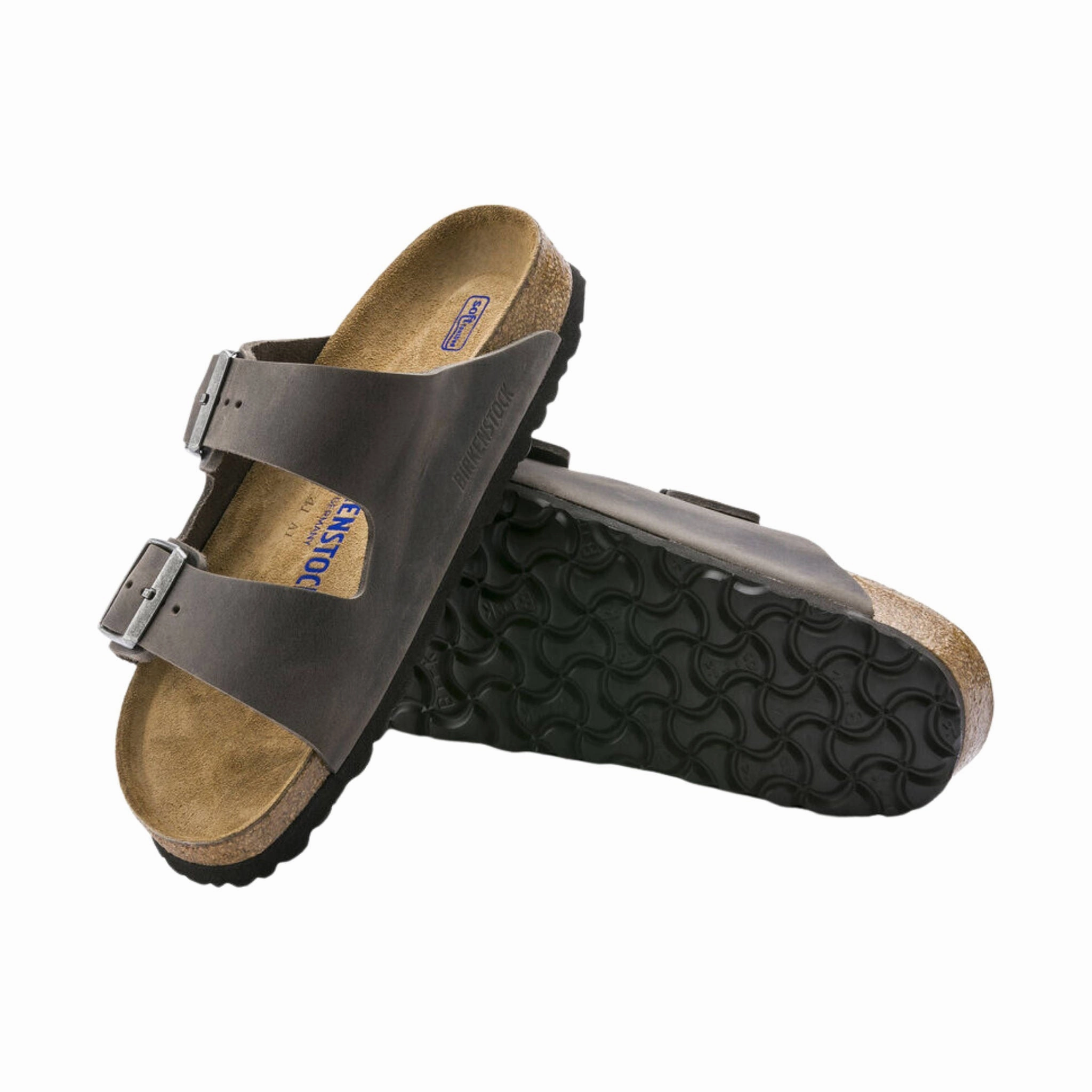 Breathable Outdoor Wear Brikenstock Arizona Soft Footbed Sandal - Oiled Leather Iron