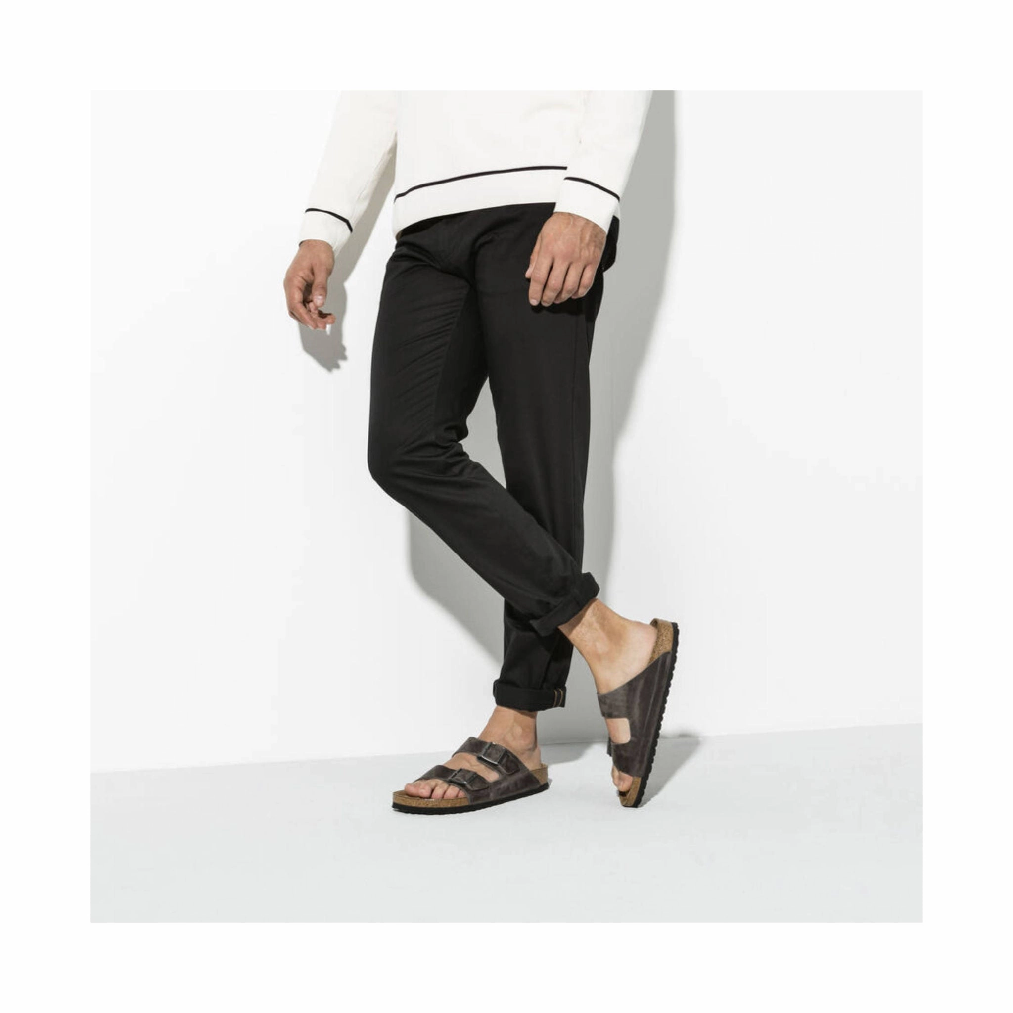 Comfortable All Comfortable Slip-Ons Brikenstock Arizona Soft Footbed Sandal - Oiled Leather Iron