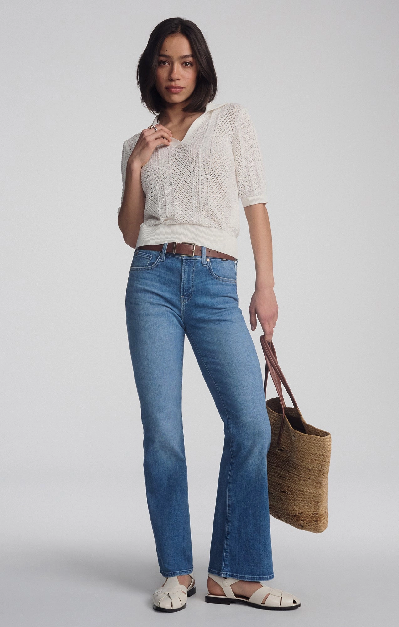 VICKY BOOTCUT IN MID BLUE FLEX BLUE Everyday Comfort Wear