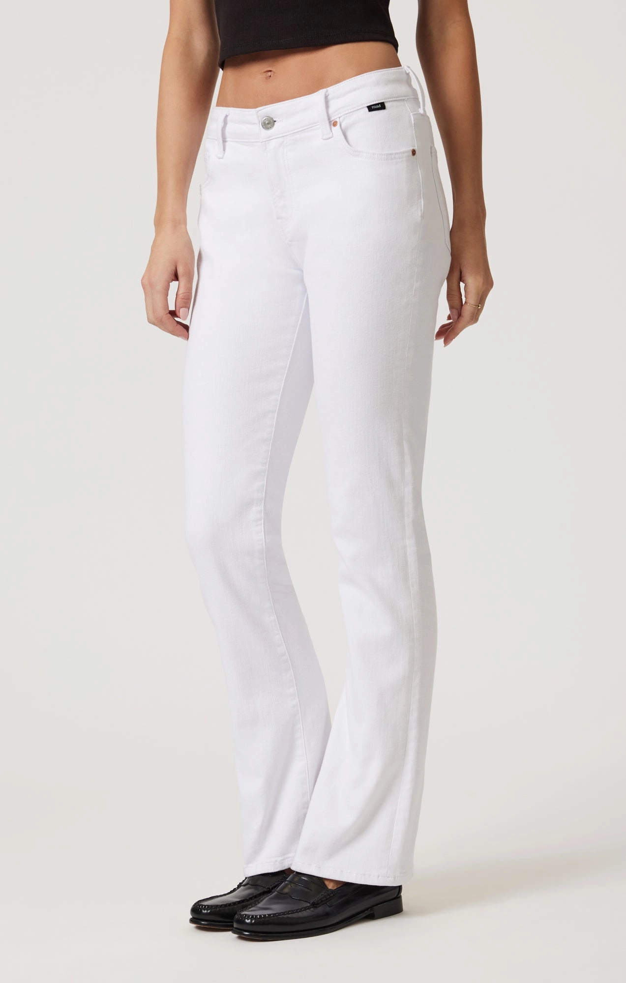 VICKY BOOTCUT IN WHITE FLEX BLUE Casual Friday Durable Athlete Fit