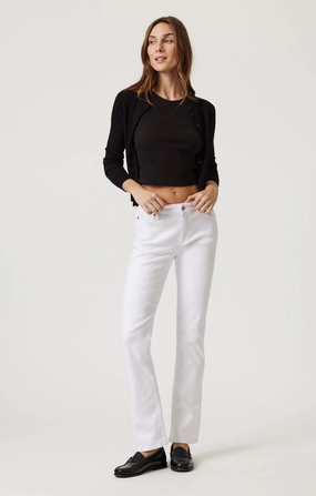 Crisp Look VICKY BOOTCUT IN WHITE FLEX BLUE