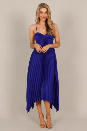 Vikki Dress - Royal Blue Mesh Soft Refined Vibe