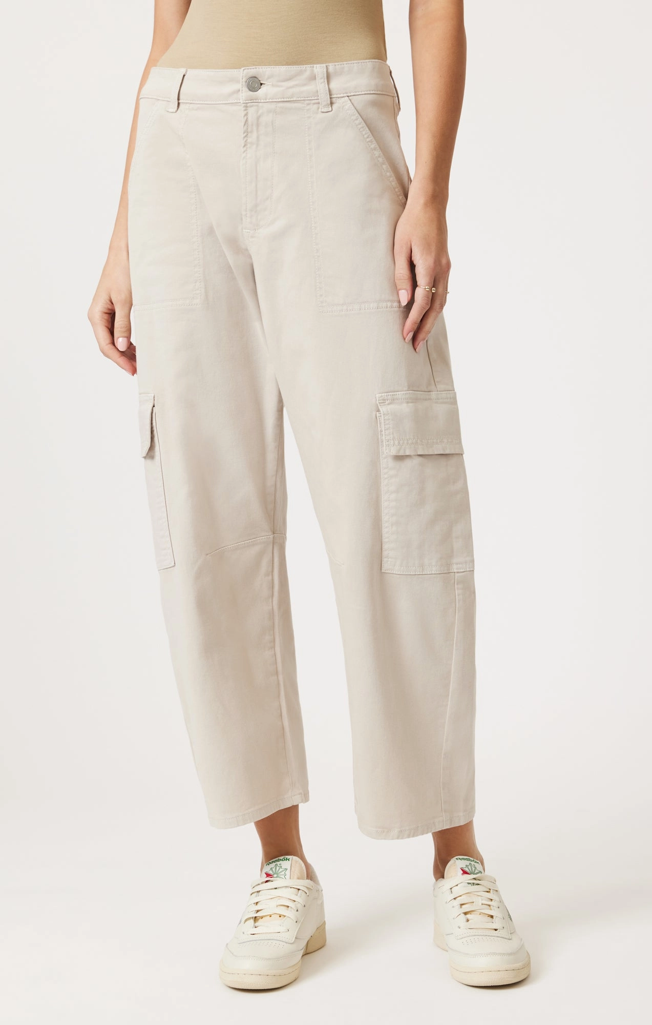 VINNIE BARREL CARGO IN FROST CASUAL TWILL Sleek Appearance Seamless Comfort