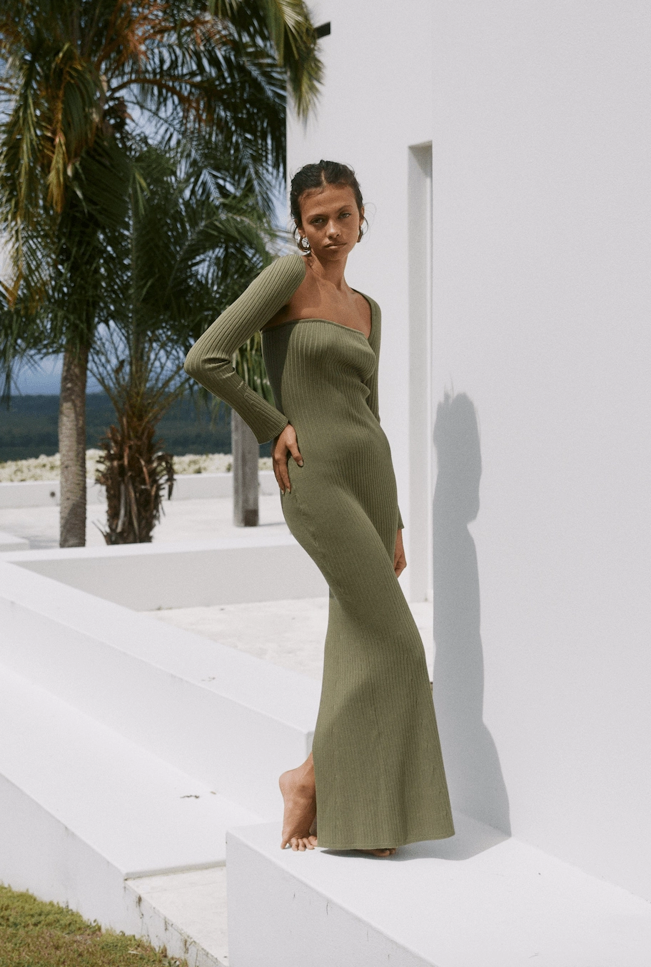 Vita Maxi Dress - Khaki Skin Tone Casual Motion