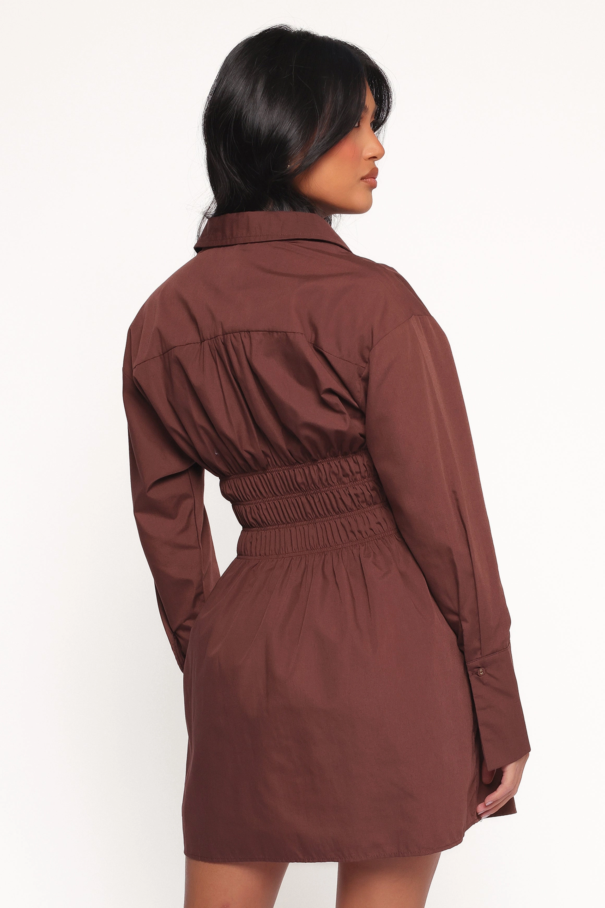 Vibrant Form Comfy and Chic Wallace Mini Dress - Chocolate