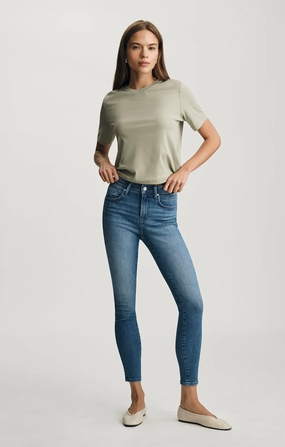 TESS SKINNY IN MID BRUSHED FLEX BLUE Bold Earthy Daily Function
