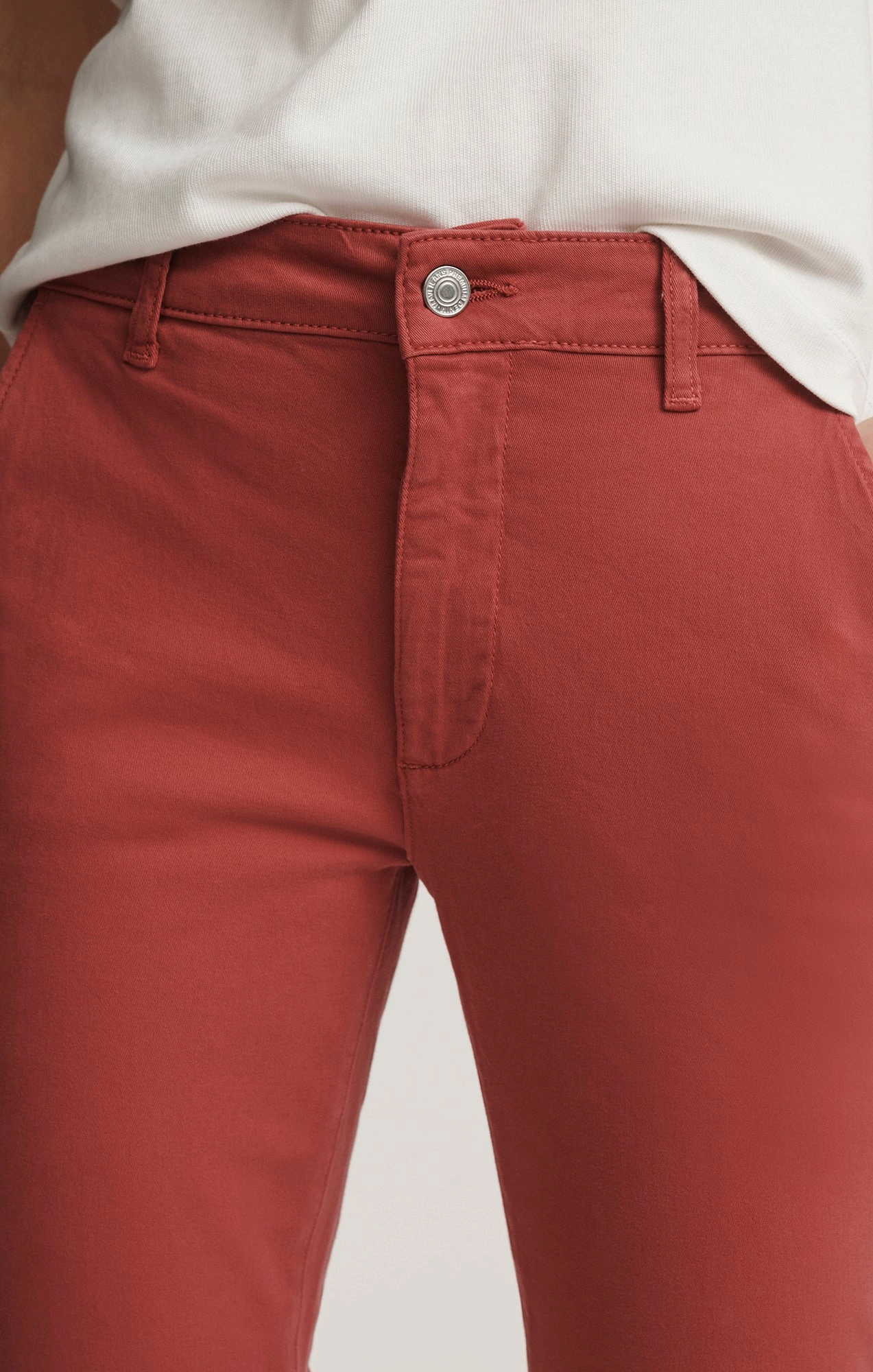 Flexible Motion KATHLEEN SLIM BOYFRIEND CHINO IN BUBBLEGUM CASUAL TWILL