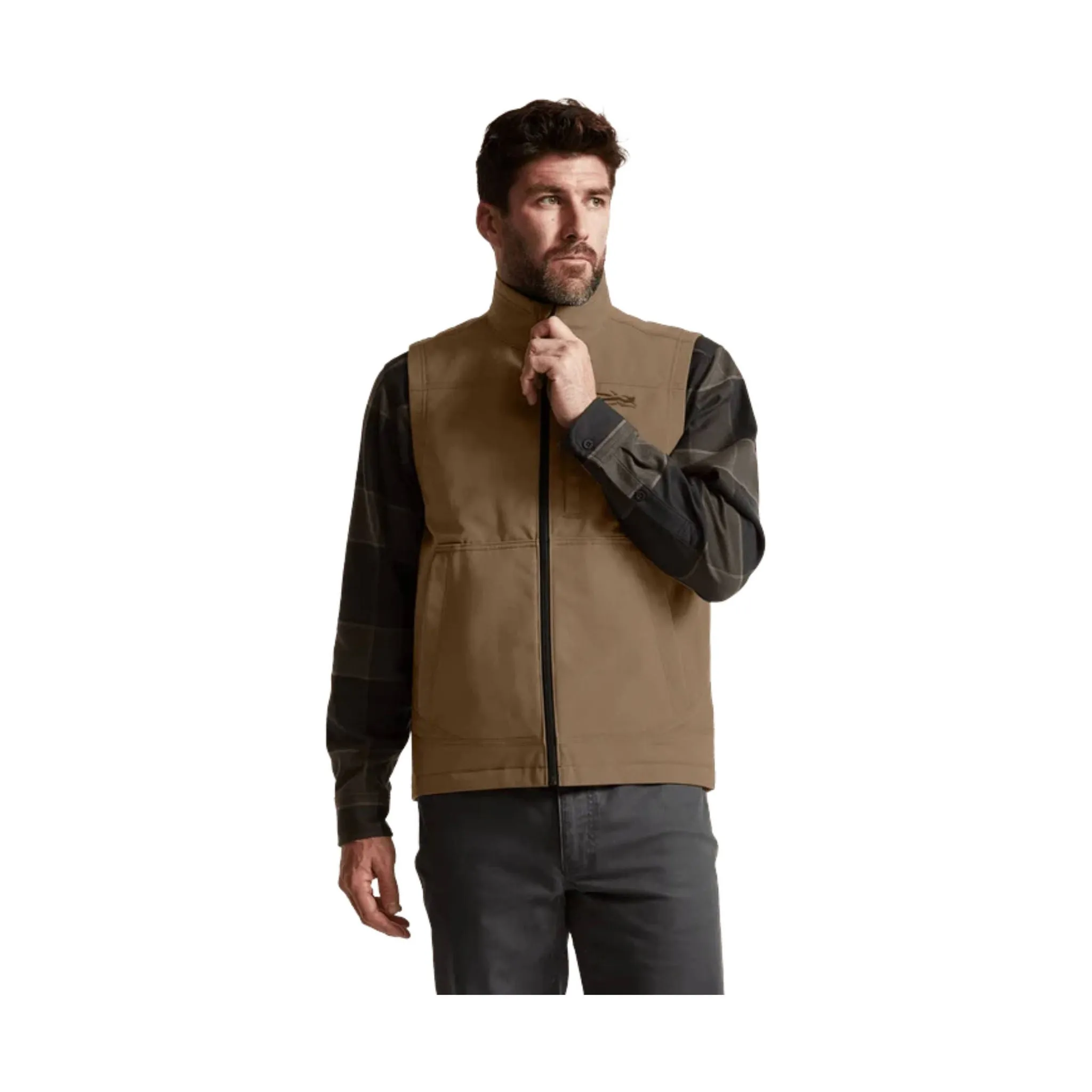 Sitka Men's Grindstone Work Vest - Tobacco Wrinkle Free Exterior
