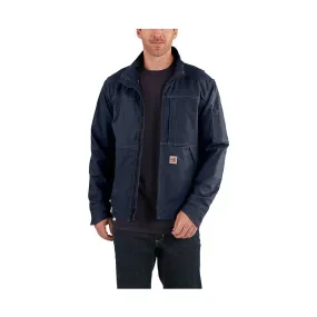 High Collar Style Carhartt Men's Flame Resistant Full Swing Duck Jacket - Dark Navy