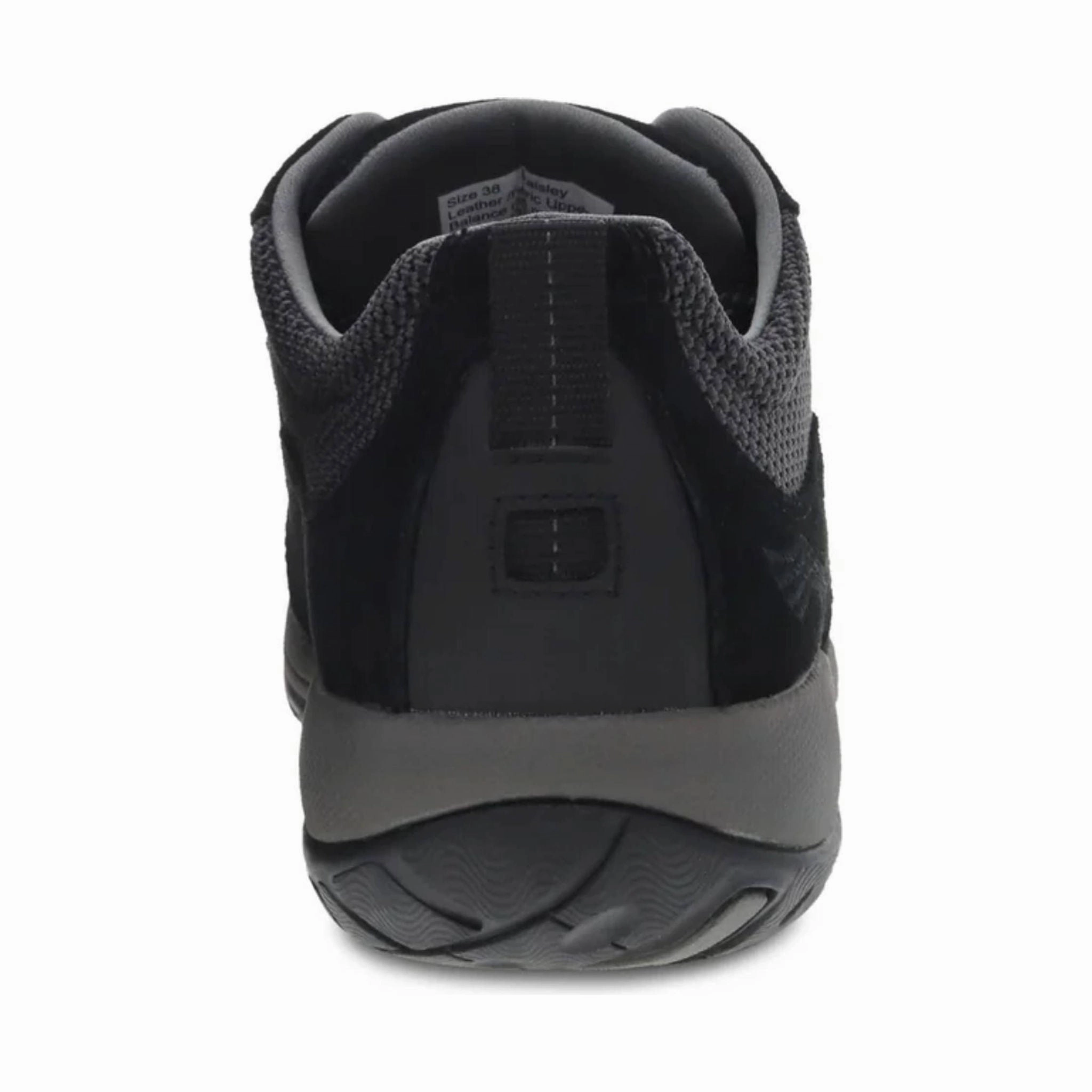 Dansko Women's Paisley Wide Waterproof Sneaker - Black Functional shock absorption