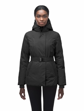 Shaw Women's Hip Length Jacket Bold Statement Secure Closure Systems