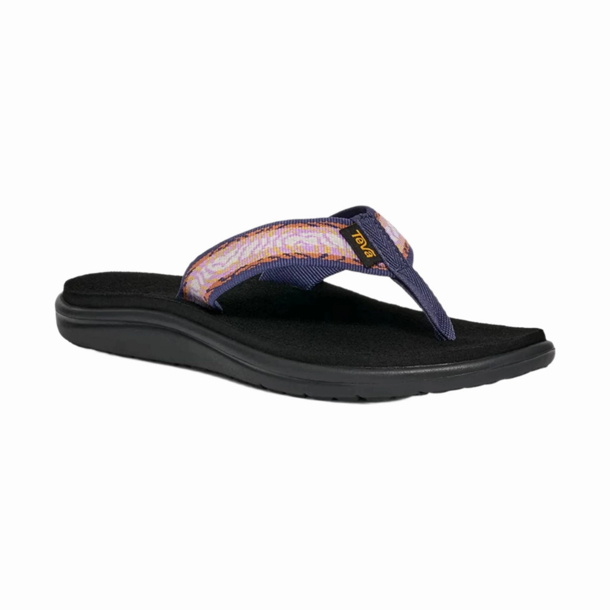 Teva Women's Voya Flip Flop - Archive Topo Lupine Footwear for Active Lifestyle Leather