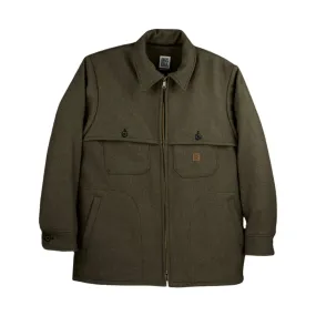 Big Bill Men's Wool Zip Jacket - Green RubberizedButtonClosures