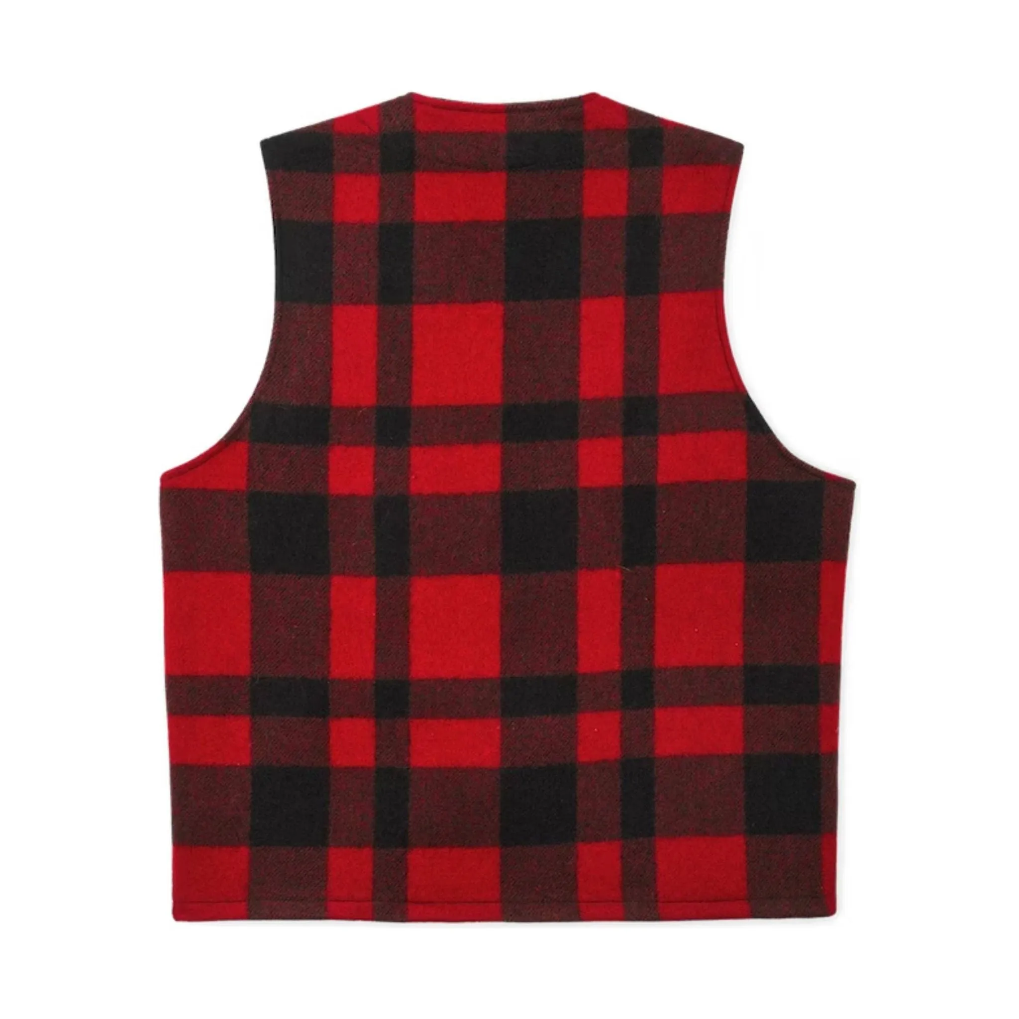Filson Men's Mackinaw Wool Vest - Red/Black Convertible Cuff System Ripstop Technology