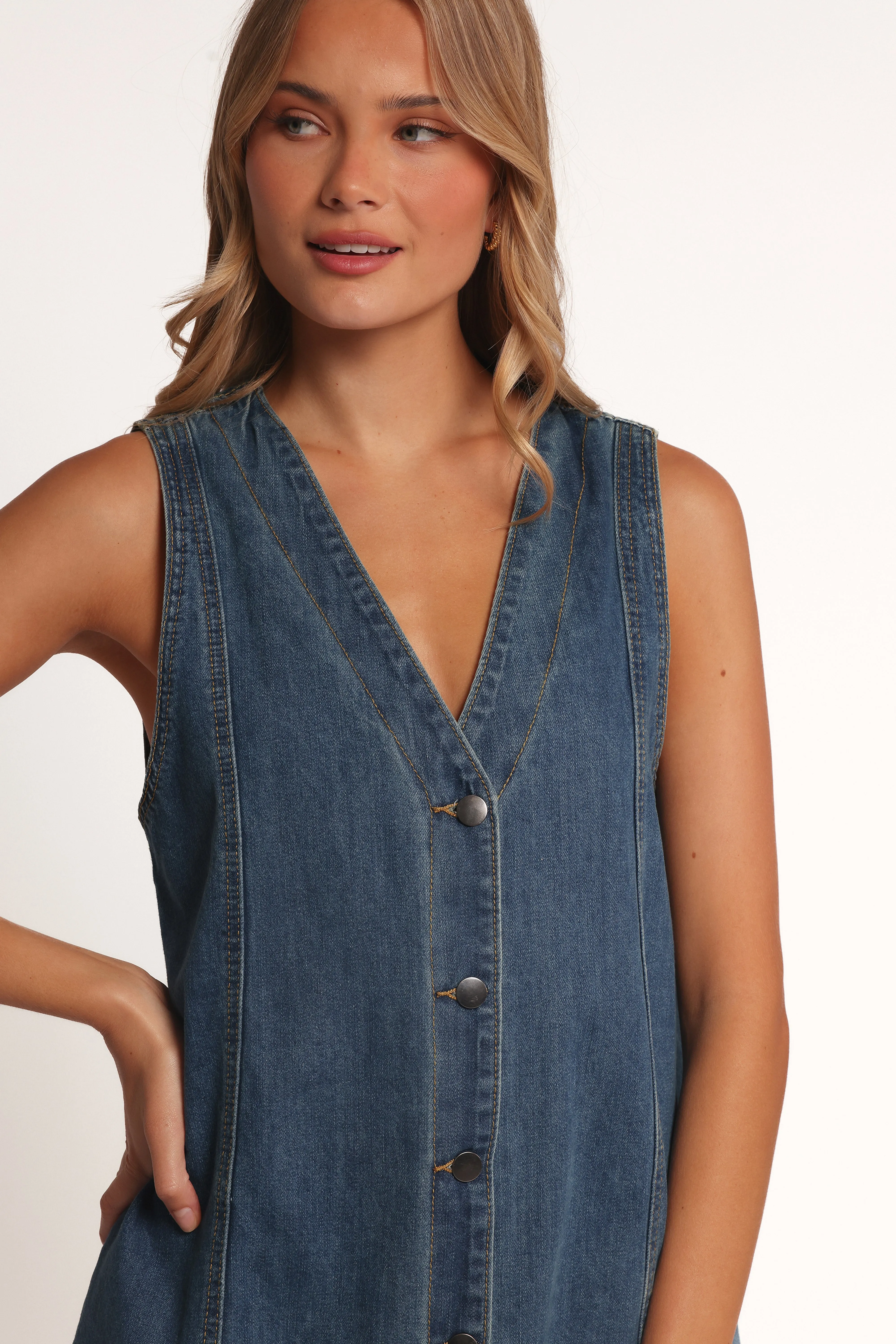 Perfect Wear Dawson Mini Dress - Indigo Denim