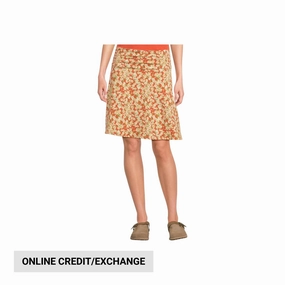 Toad & Co Women's Chaka Skirt - Mango Daisy Field Fresh Energy Anti Pilling Fabric