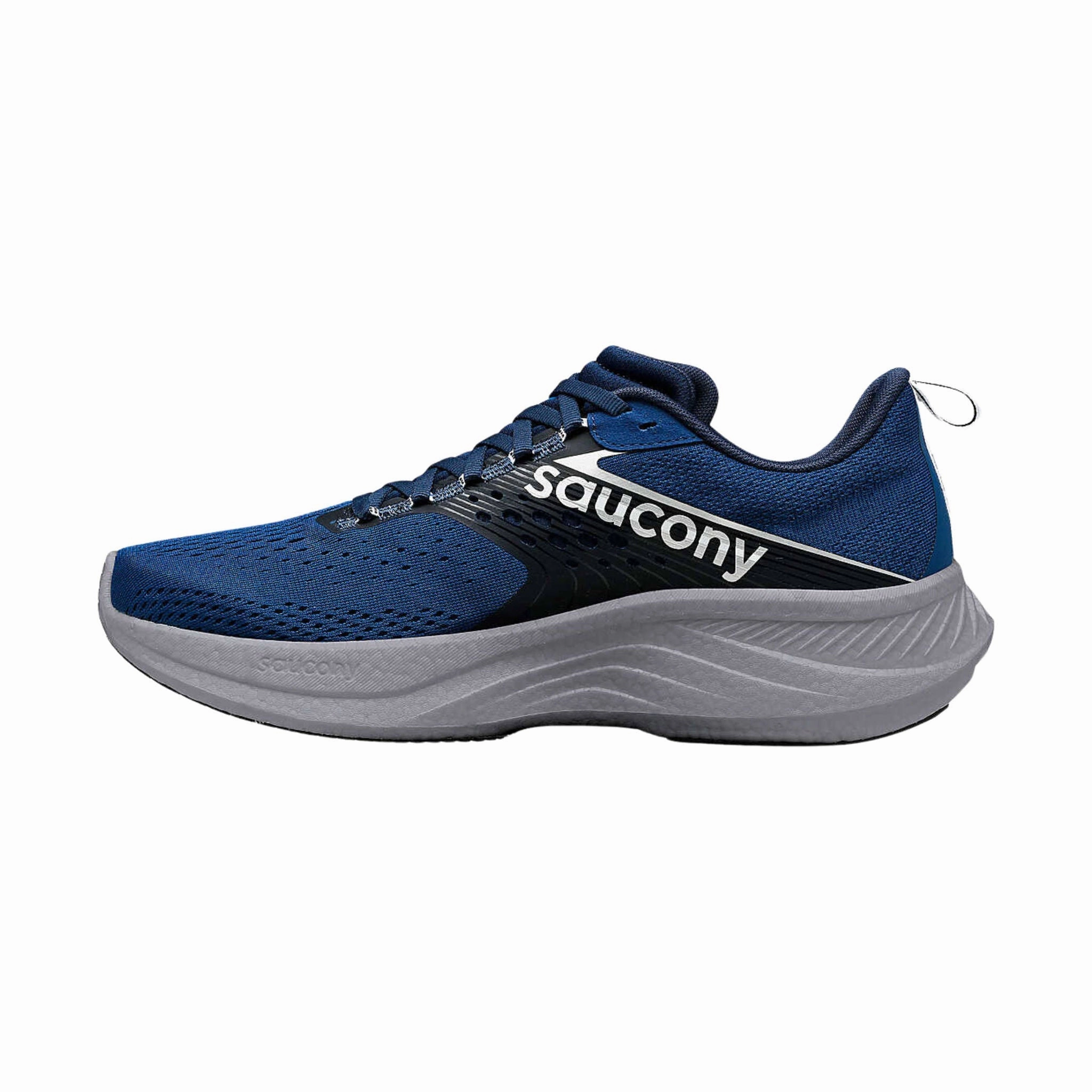 Saucony Men's Ride 17 Running Shoes - Tide/Silver Stacked Cushioning Multi Density Cushioning